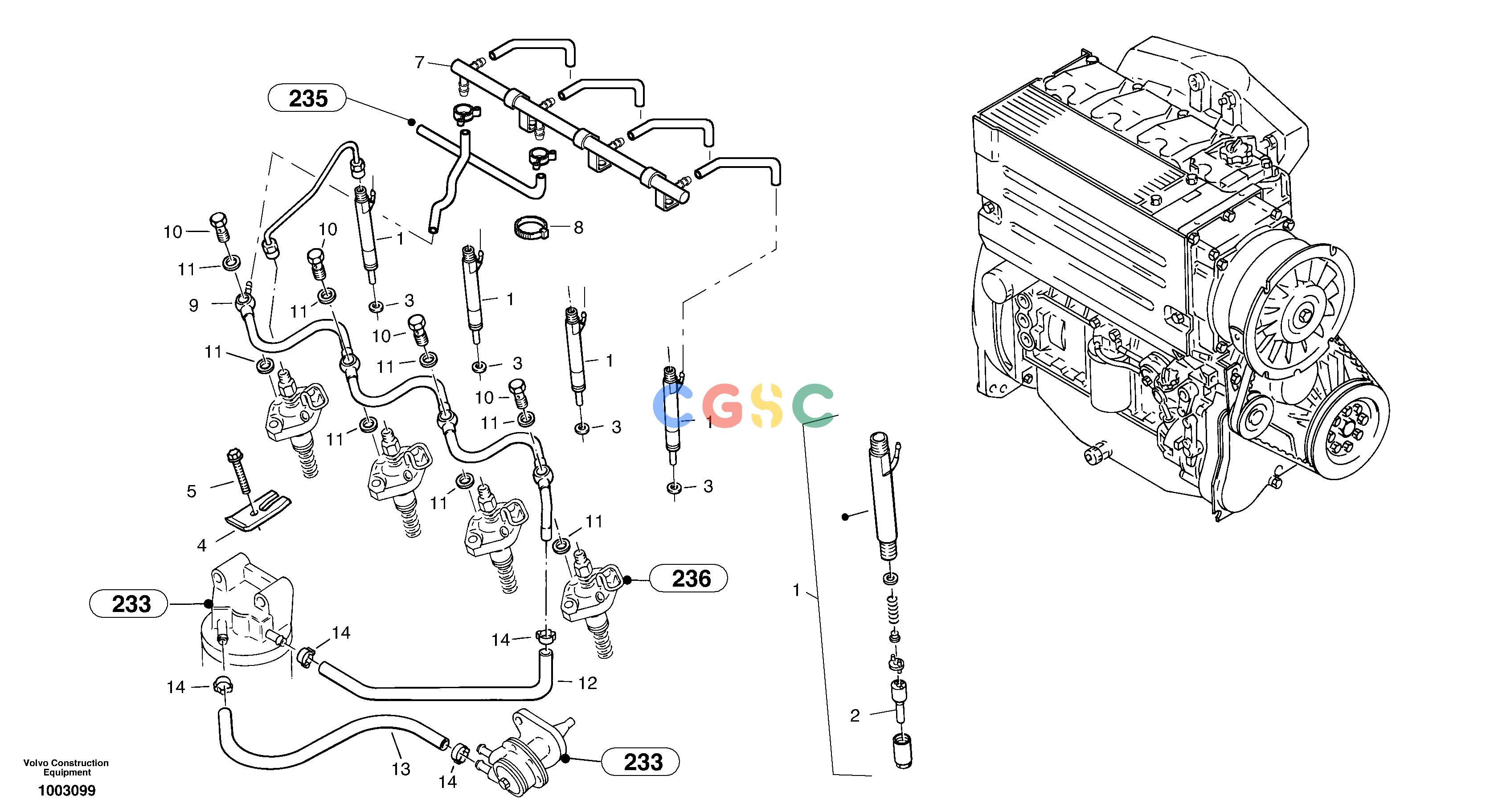 沃尔沃零件查询L25B Injection pipes, Injection valveTYPE 175 SER NO - 0499 NoneNoneNoneAutodata Volvo online