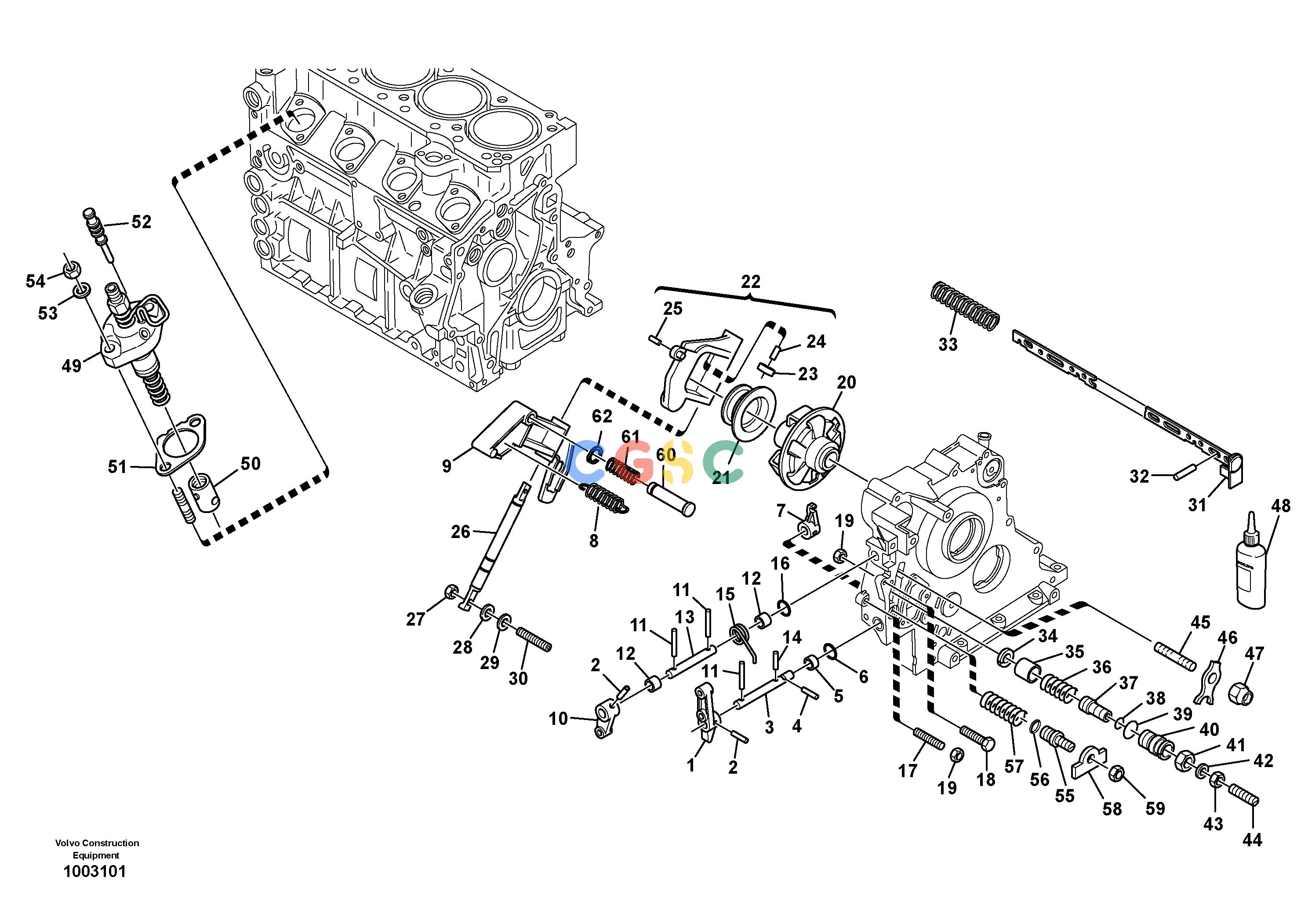 沃尔沃零件查询L25B Speed adjustment - Fuel injection pumpTYPE 175 SER NO - 0499 NoneNoneNoneAutodata Volvo online