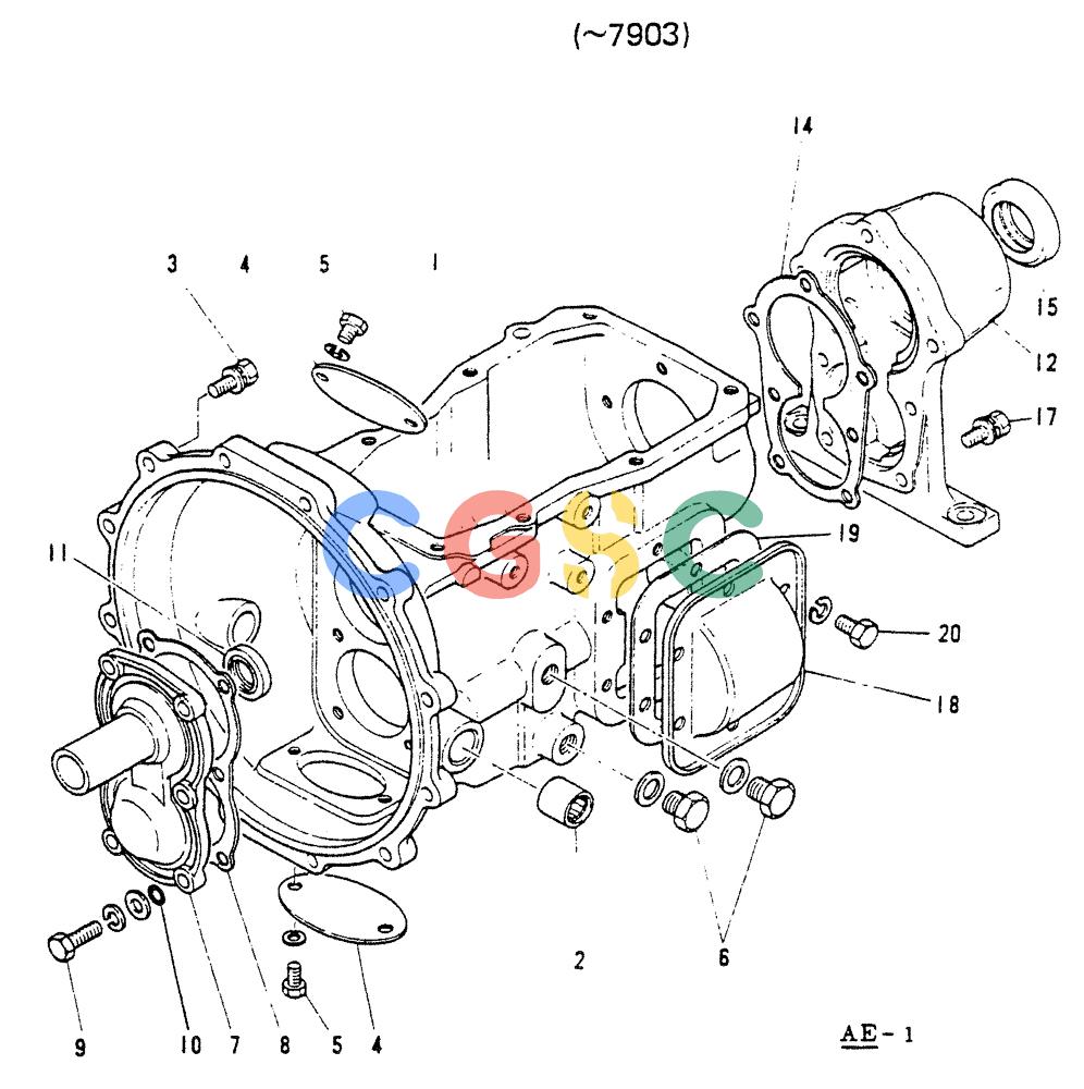神钢零件查询(65R5P) - MITSUBISHI DIESEL ENGINE - LK300A WHEEL LOADER (1/06-12/06) (14-009) - TRANSMISSION CASE (-7903) Kobelco