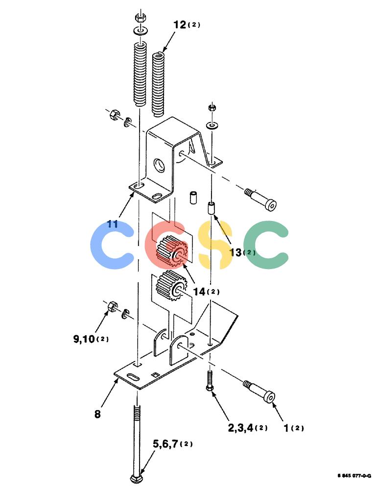 凯斯零件查询(8590) - CASE IH LARGE (4 X 4) RECTANGULAR BALER (NORTH AMERICA) (1/98-12/00) (06-26) - TENSIONER ASSEMBLY, 6845077 TENSIONER ASSEMBLY COMPLETE Case Agriculture