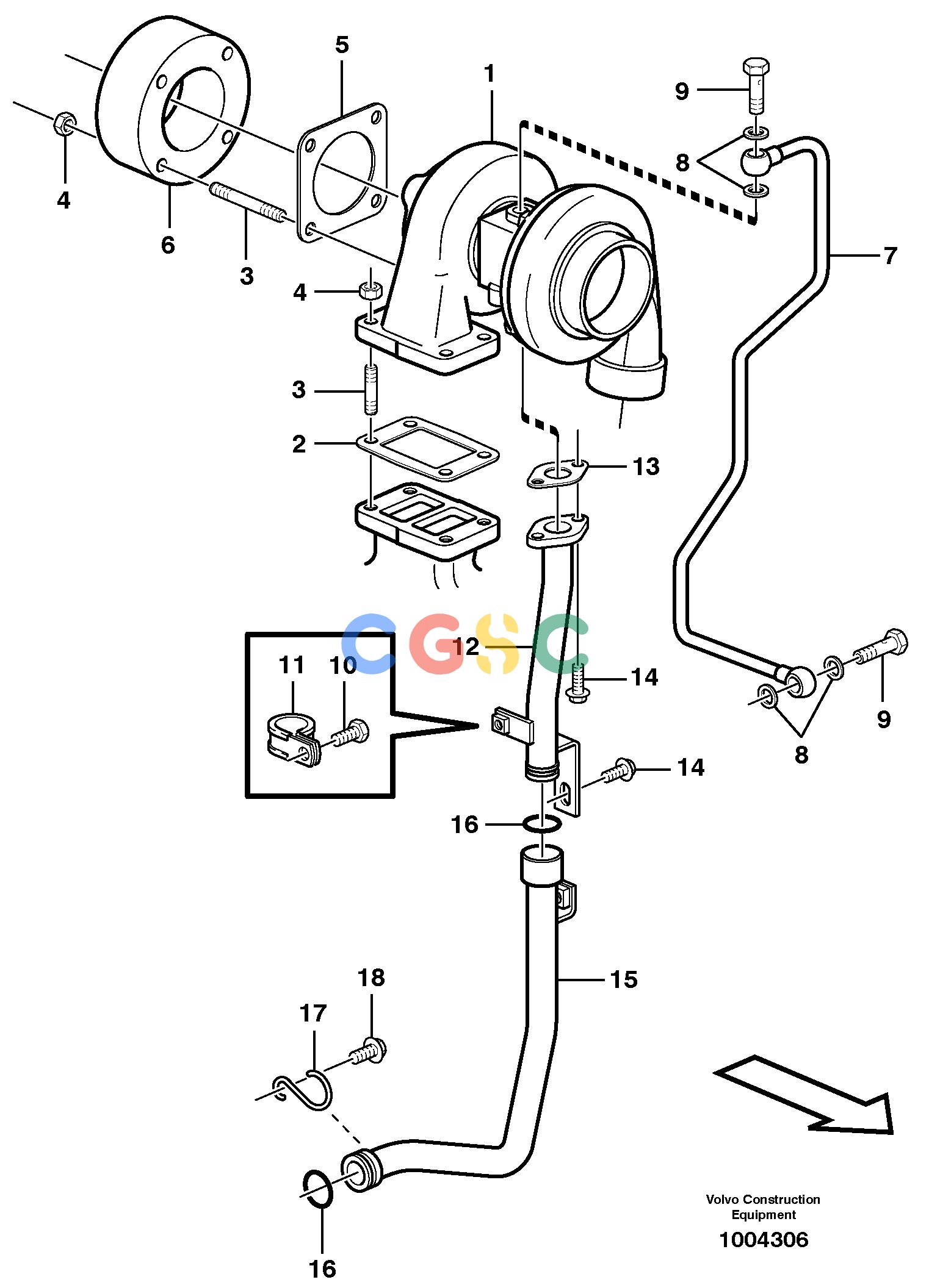 沃尔沃零件查询EW145B Turbocharger with fitting partsNone8279320-NoneNoneNoneNoneAutodata Volvo online