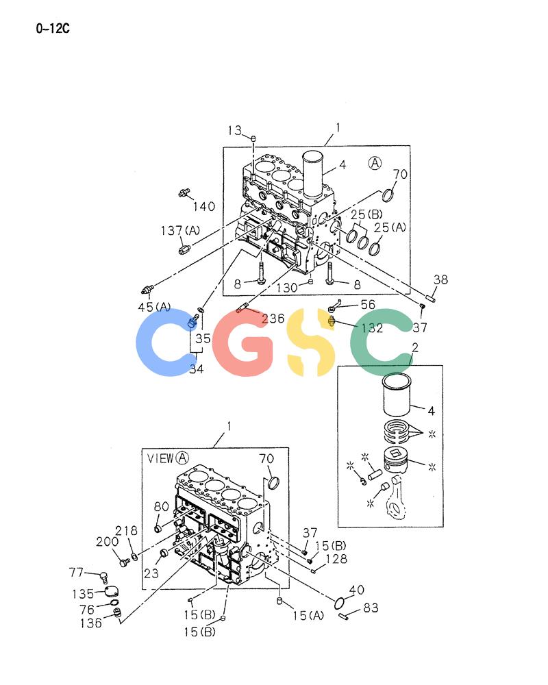 神钢零件查询(ED150-1E) - BLADE RUNNER EXCAVATOR/DOZER ASN YL05-00555 (11/03-12/04) (10-004[01]) - CYLINDER BLOCK Kobelco