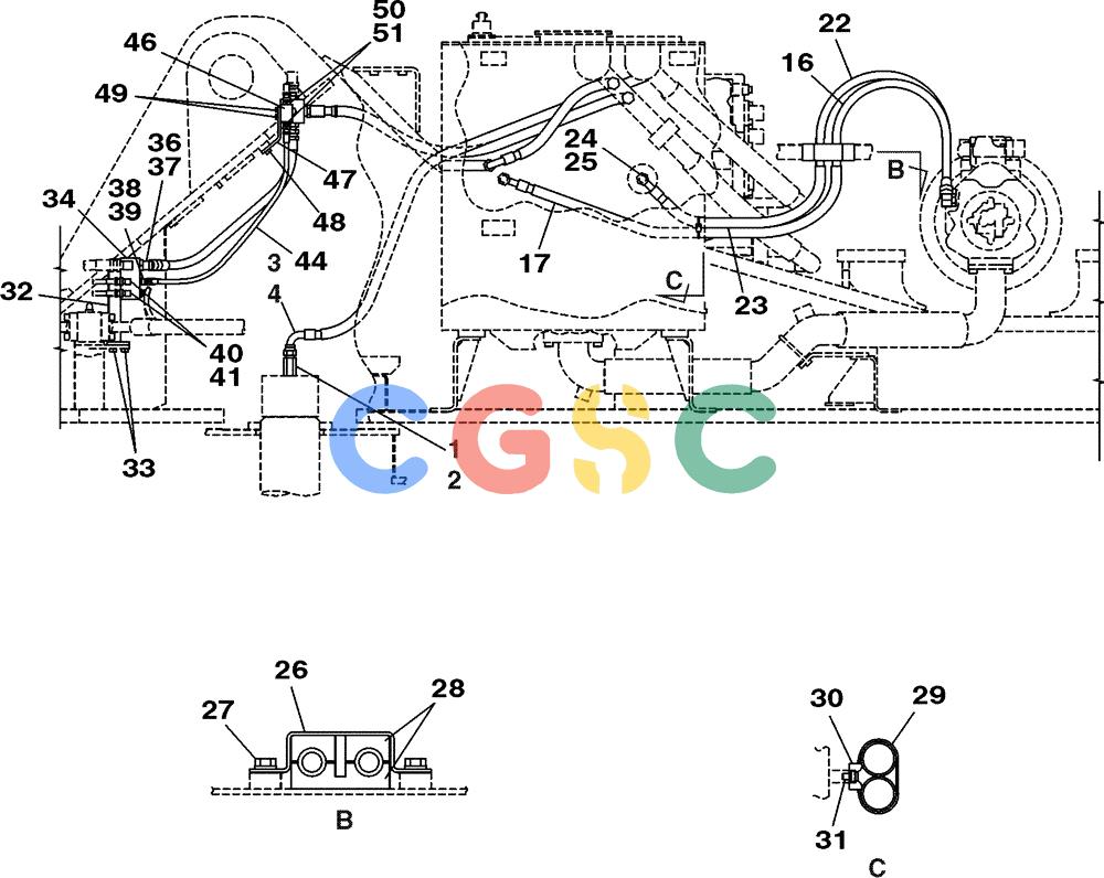 纽荷兰零件查询(E805) - CRAWLER EXCAVATOR (1/05-) (08-019-02[01]) - HYDRAULICS DRAIN LINE - WITH LOAD HOLD New Holland Constructuion