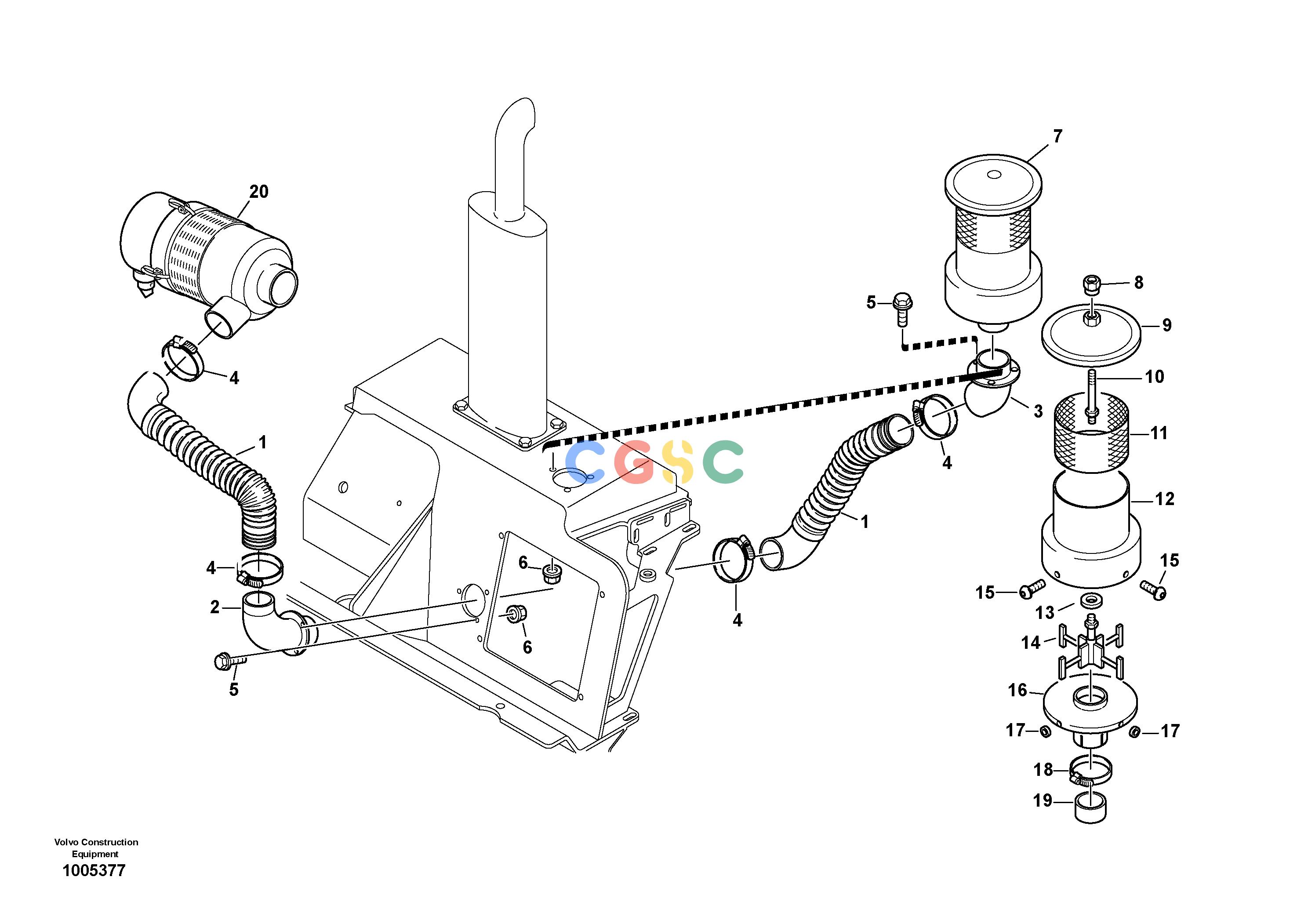 沃尔沃零件查询L25B Pre-filter - Turbo IITYPE 175 SER NO - 0499 NoneNoneNoneAutodata Volvo online