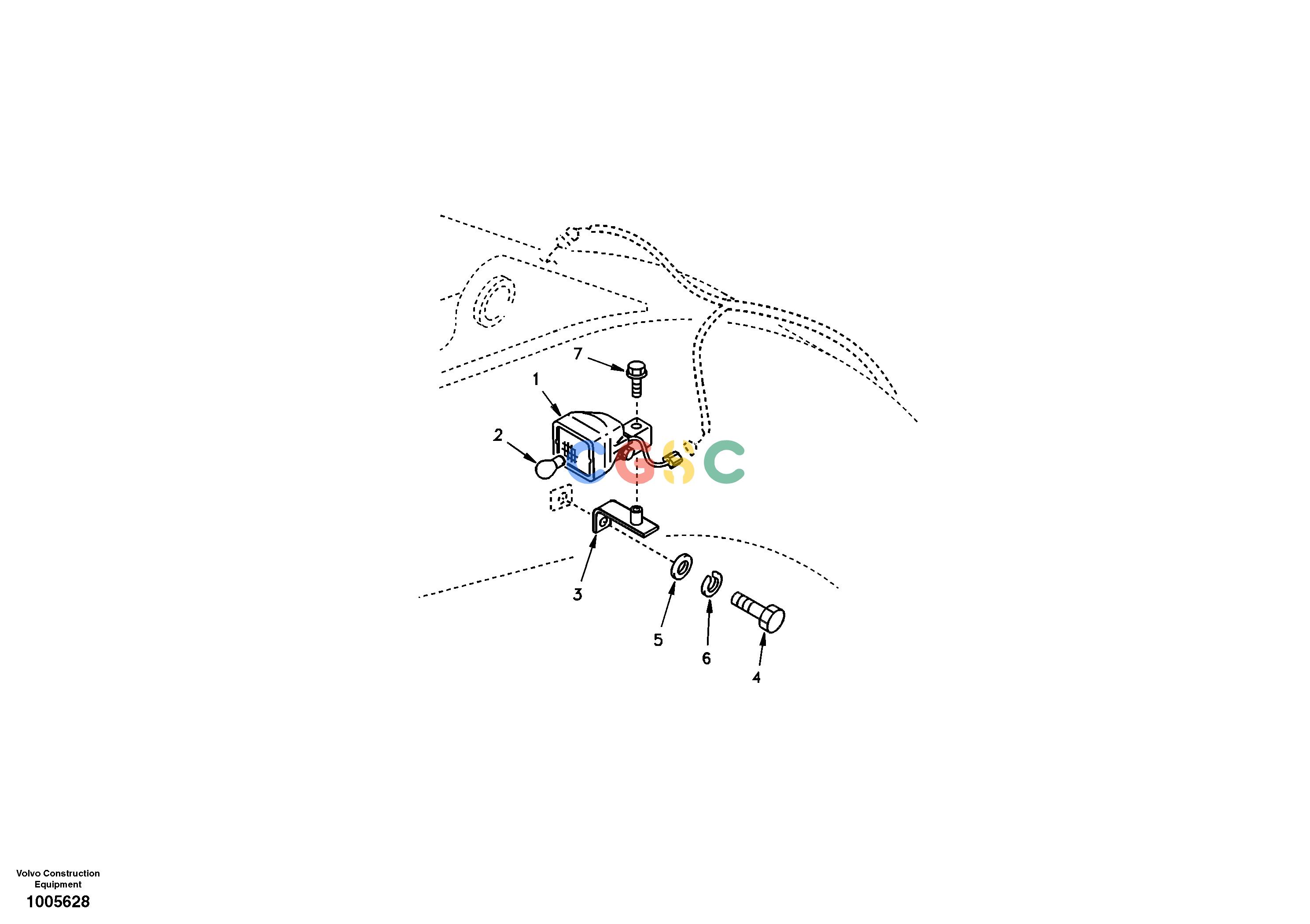 沃尔沃零件查询EC210 Working lamp on boomNone NoneNoneNoneAutodata Volvo online