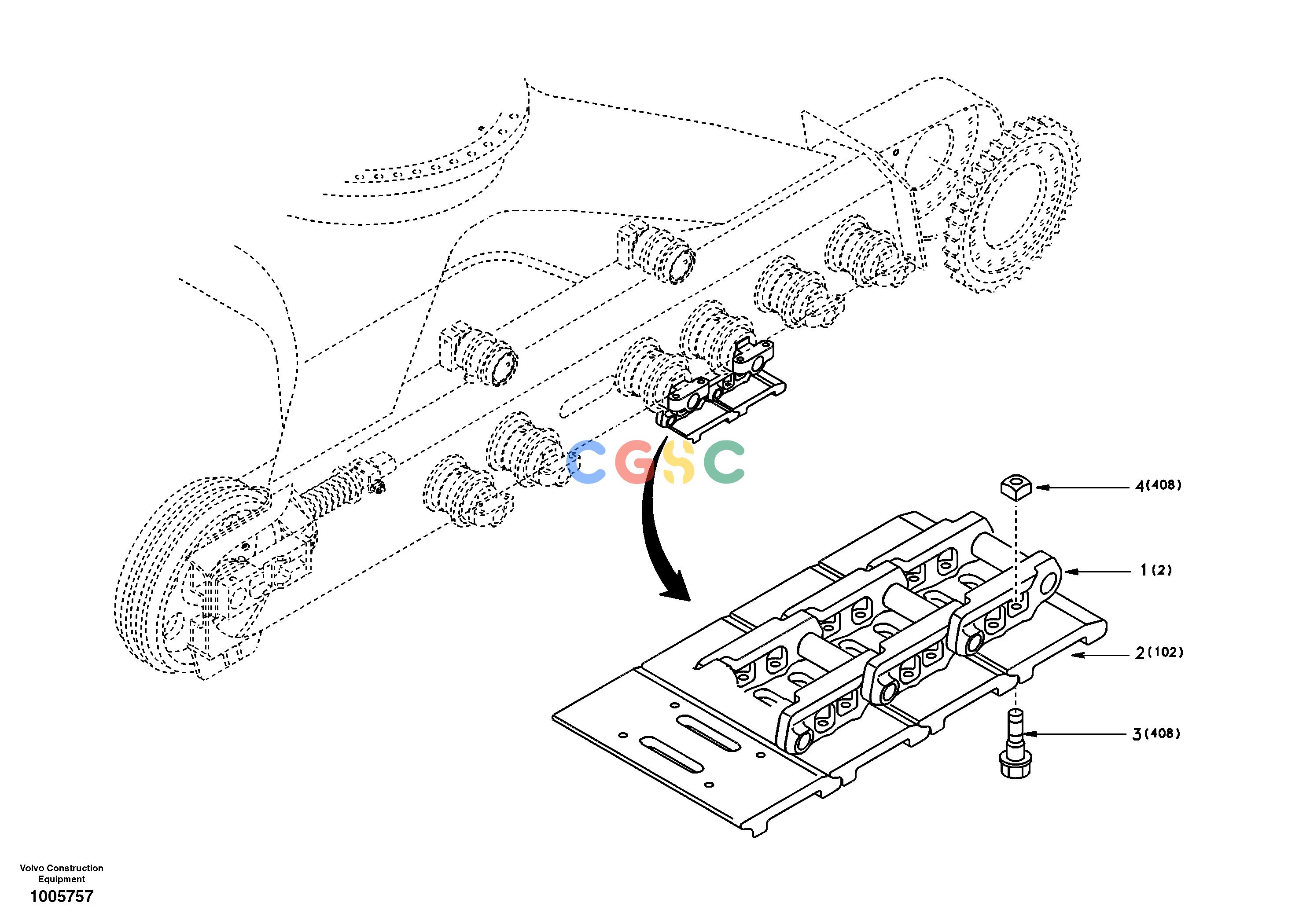 沃尔沃零件查询EC240 Track chainNone8277912-NoneNoneNone8277912 SER NO 3798-Autodata Volvo online