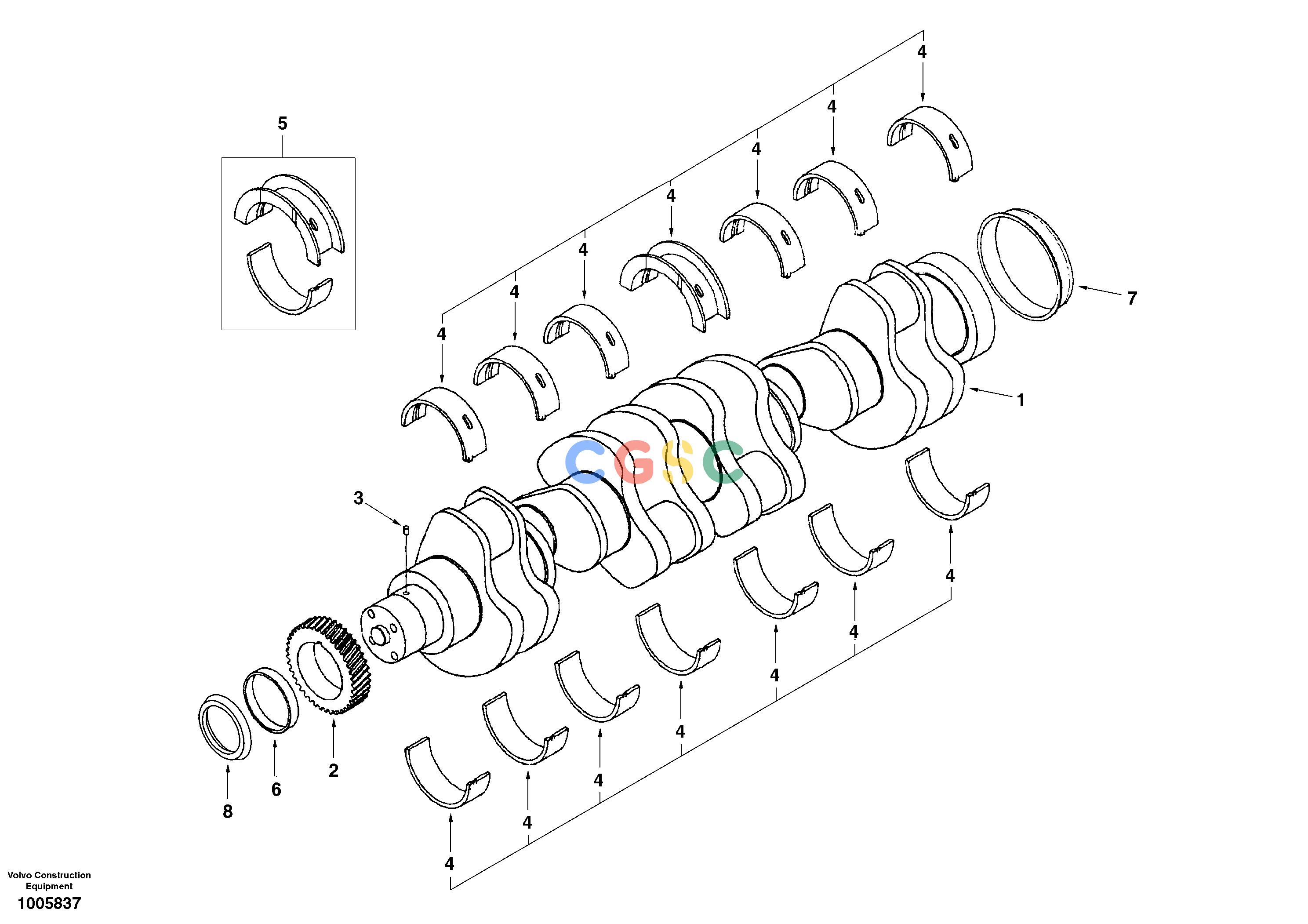 沃尔沃零件查询EC240 CrankshaftNoneDE04B001-DE04B002NoneNoneNoneAutodata Volvo online