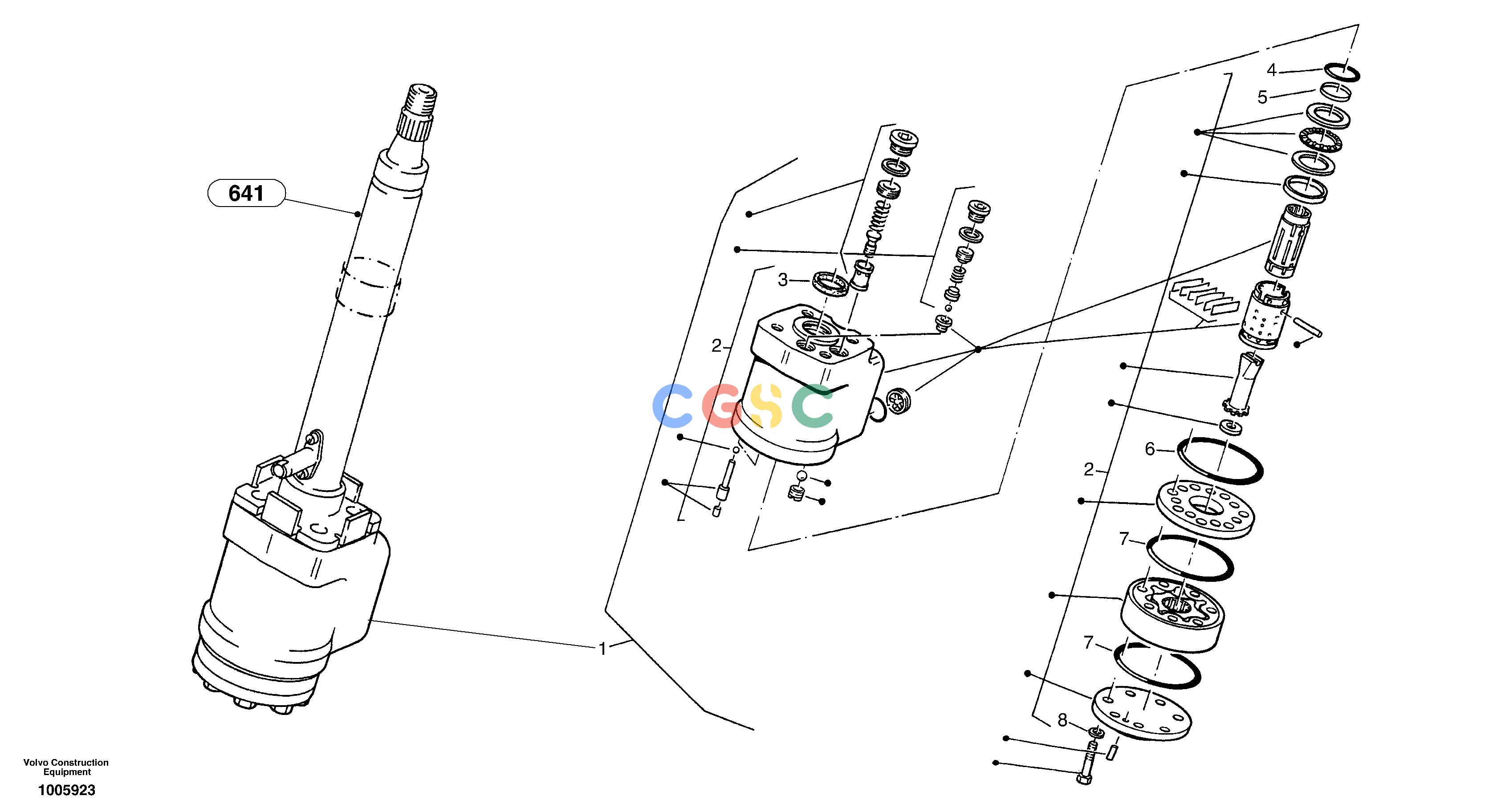 沃尔沃零件查询ZL302C Steering valveSER NO 2404001 - NoneNoneNoneAutodata Volvo online