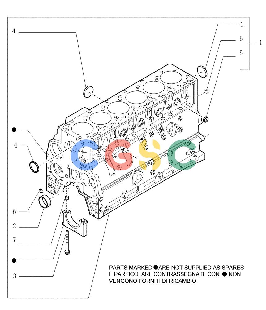 纽荷兰零件查询(DC150PS) - CRAWLER DOZER (0.040[01]) - CRANKCASE New Holland Constructuion