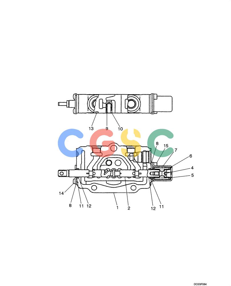 纽荷兰零件查询(E15) - COMPACT CRAWLER EXCAVATOR (N.A.) (1/06-) (08-25[00]) - VALVE ASSY - SWING New Holland Constructuion