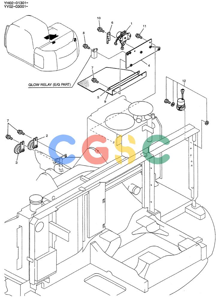 神钢零件查询(ED150-1E) - BLADE RUNNER EXCAVATOR/DOZER ASN YL05-00555 (11/03-12/04) (01-062) - ELEC ASSY, UPP Kobelco