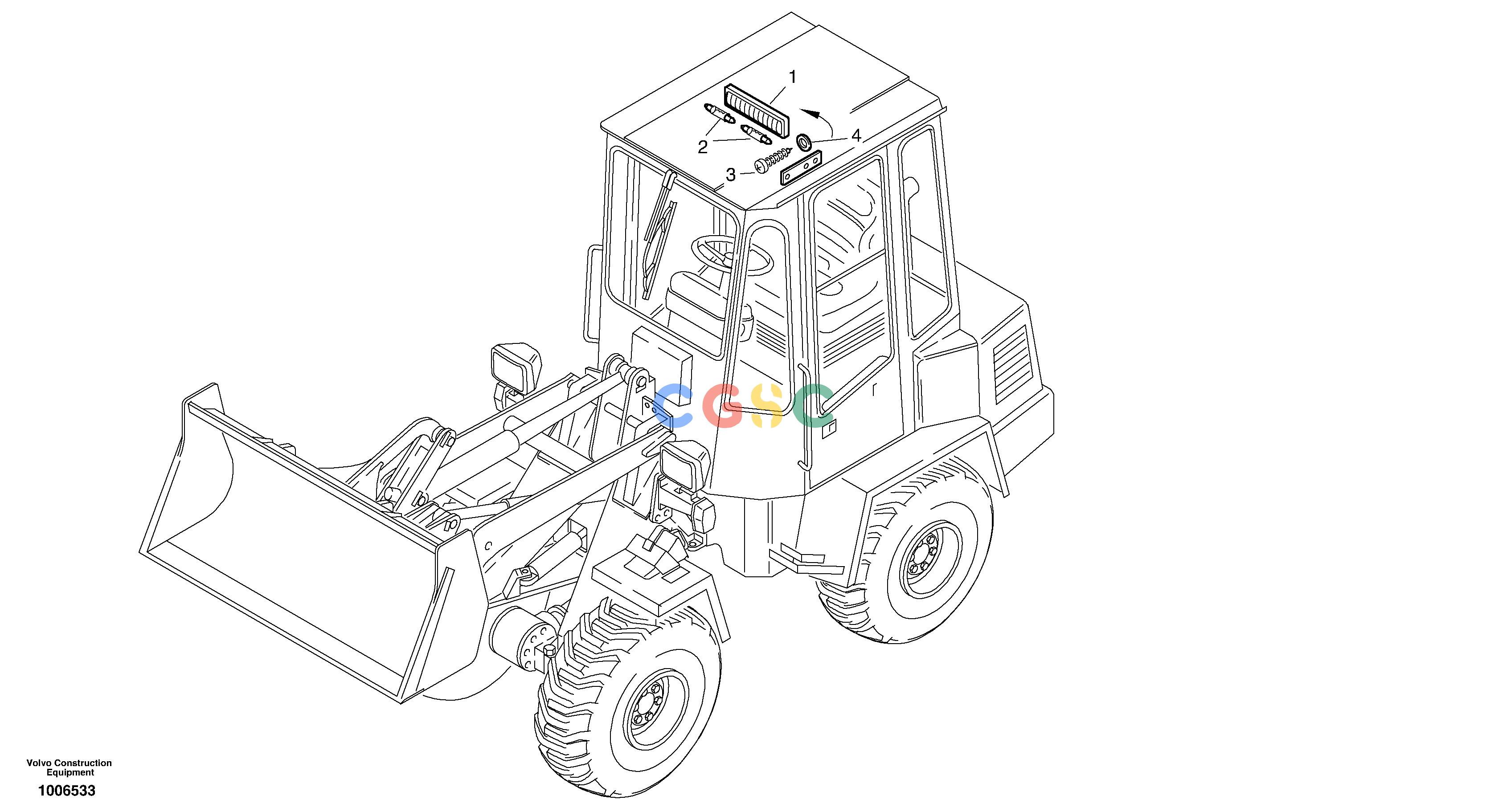 沃尔沃零件查询ZL302C Cabin lightingSER NO 2404001 - NoneNoneNoneAutodata Volvo online