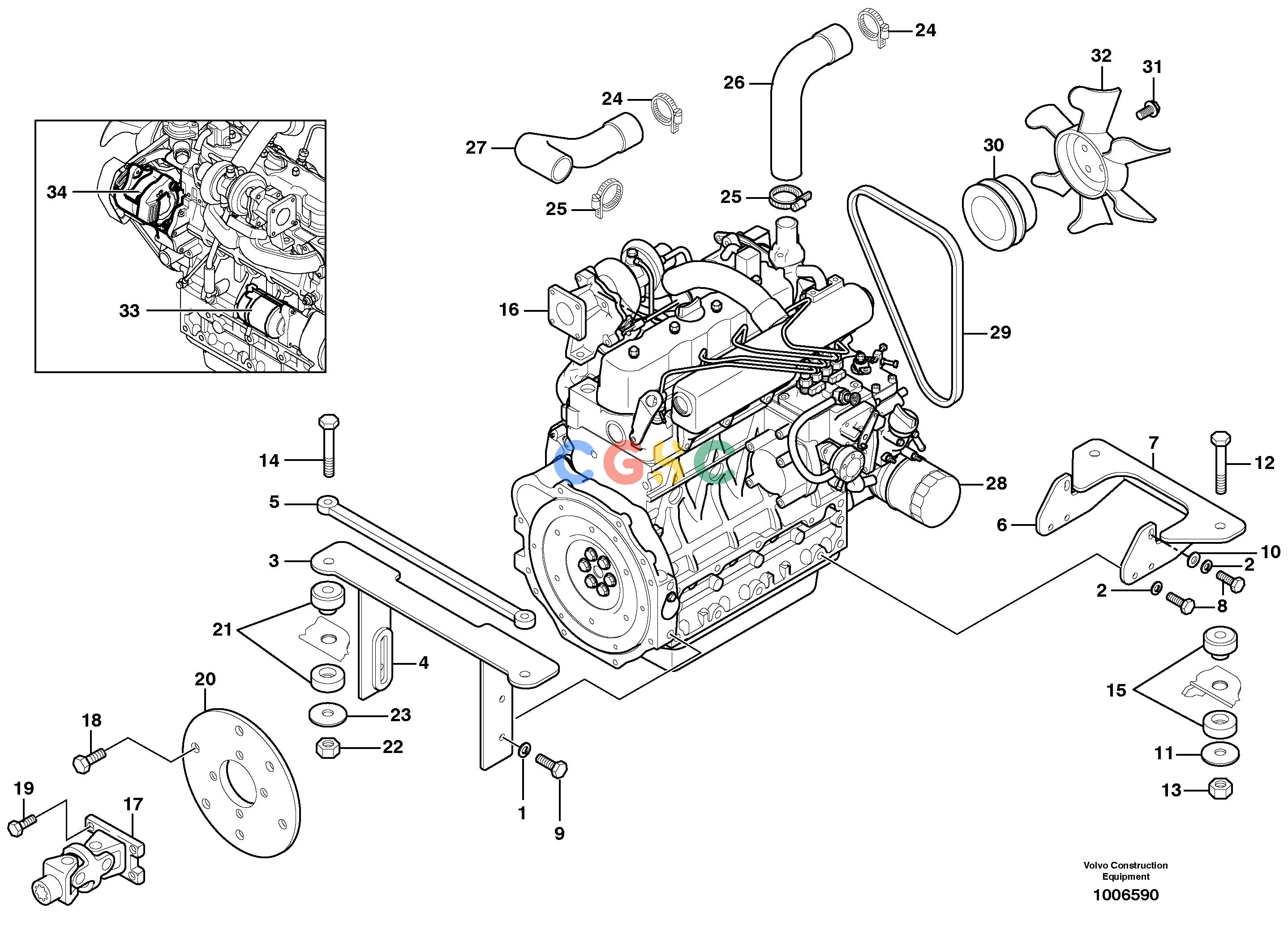 沃尔沃零件查询MC70 Engine mountingNone NoneNoneNoneAutodata Volvo online