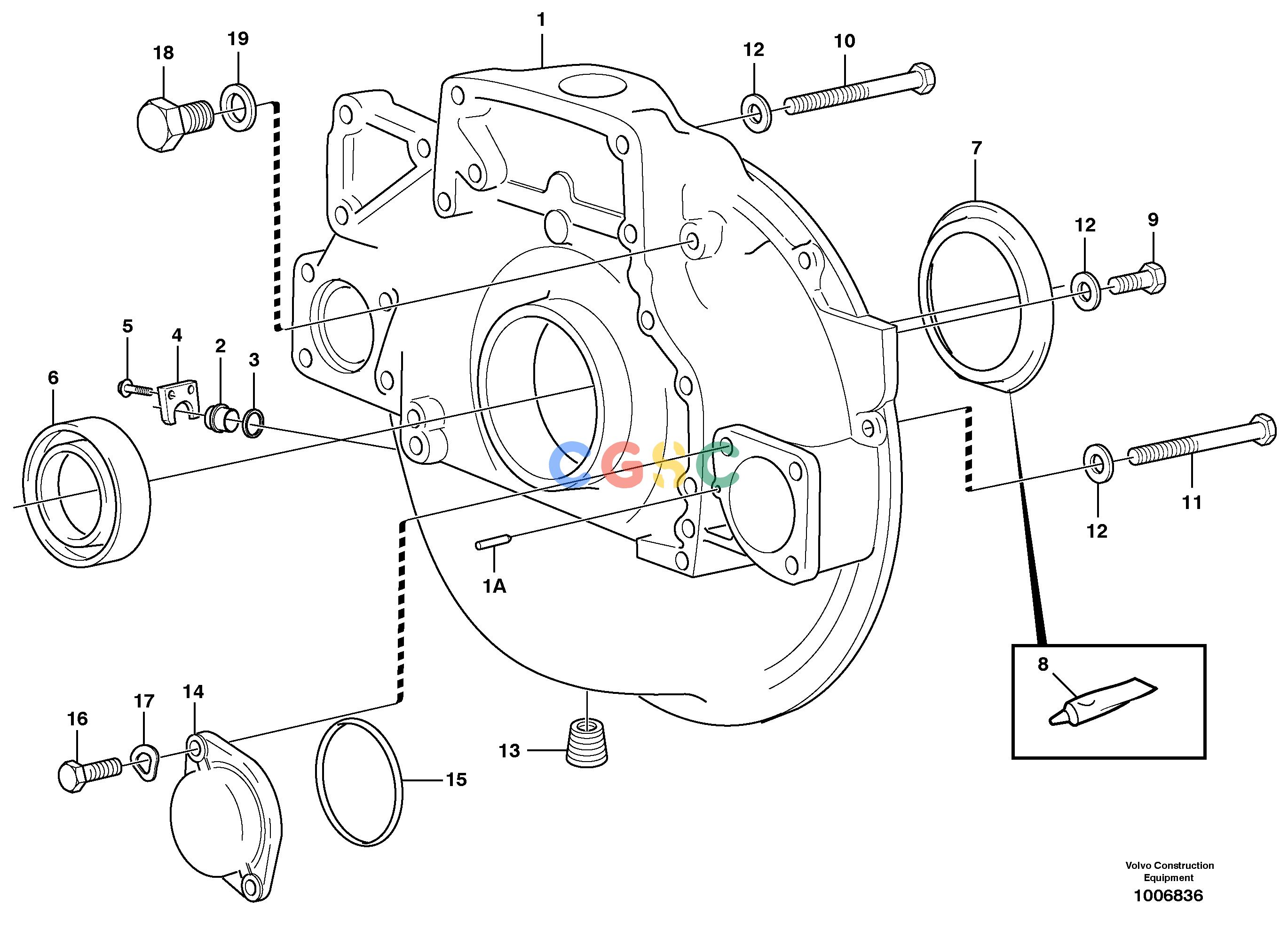 沃尔沃零件查询L180D Flywheel housingHIGH-LIFT.-.NoneNoneNoneAutodata Volvo online
