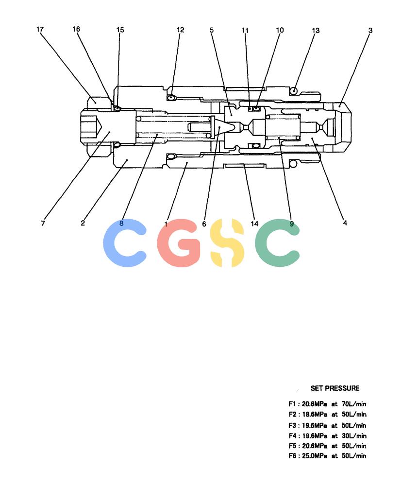 纽荷兰零件查询(E70) - MIDI CRAWLER EXCAVATOR (NA) (1/06-) (120) - VALVE ASSY, RELIEF New Holland Constructuion