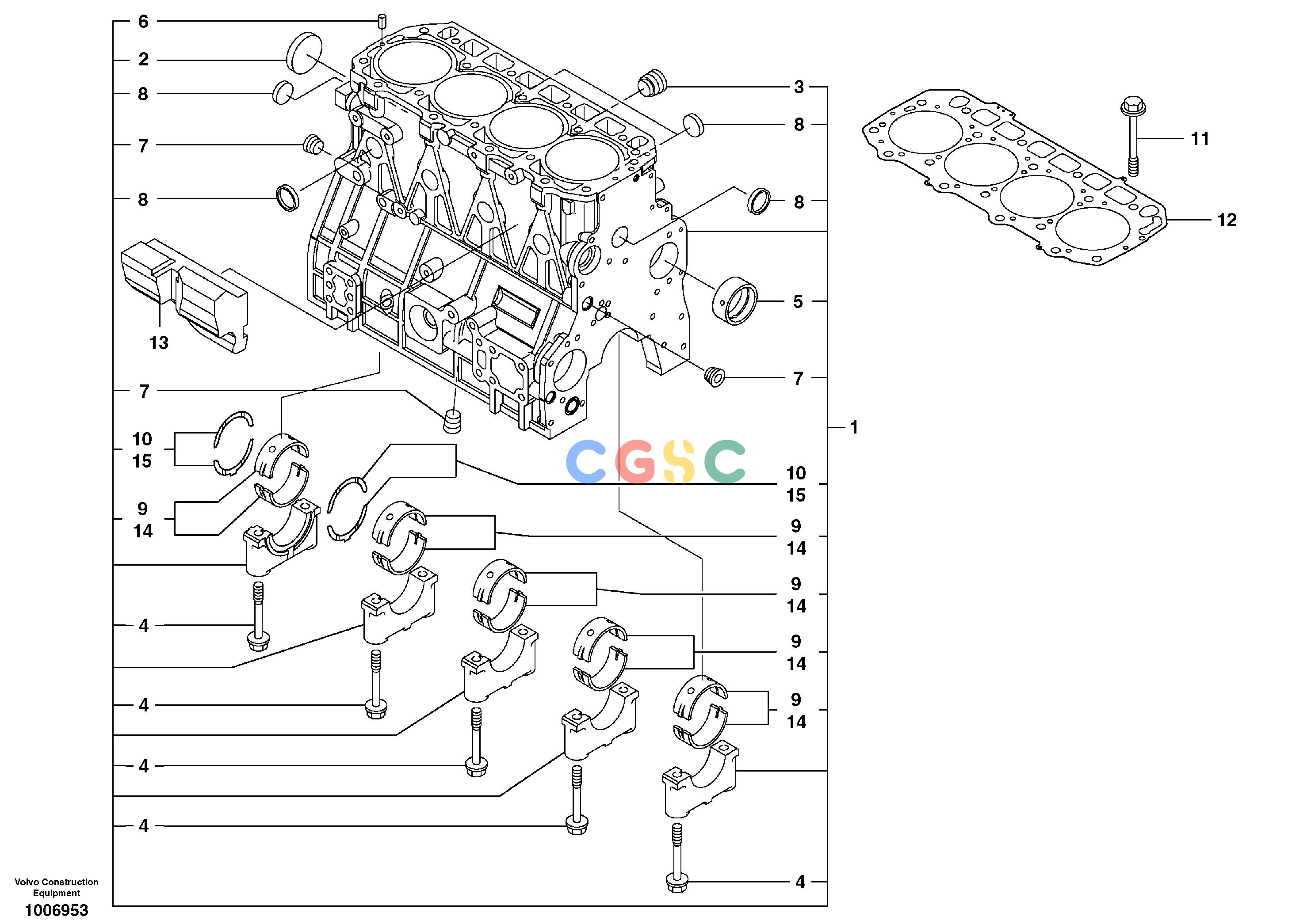沃尔沃零件查询EW55B Cylinder blockNone8278942-8278943NoneNoneNoneAutodata Volvo online