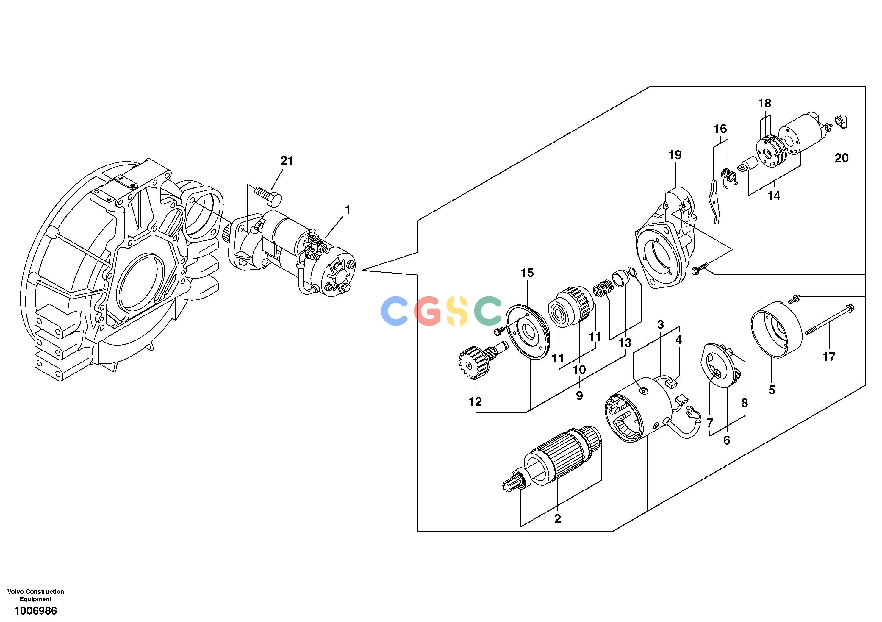 沃尔沃零件查询EW55B Starter motor, mountingNone8278942-8278943NoneNoneNoneAutodata Volvo online