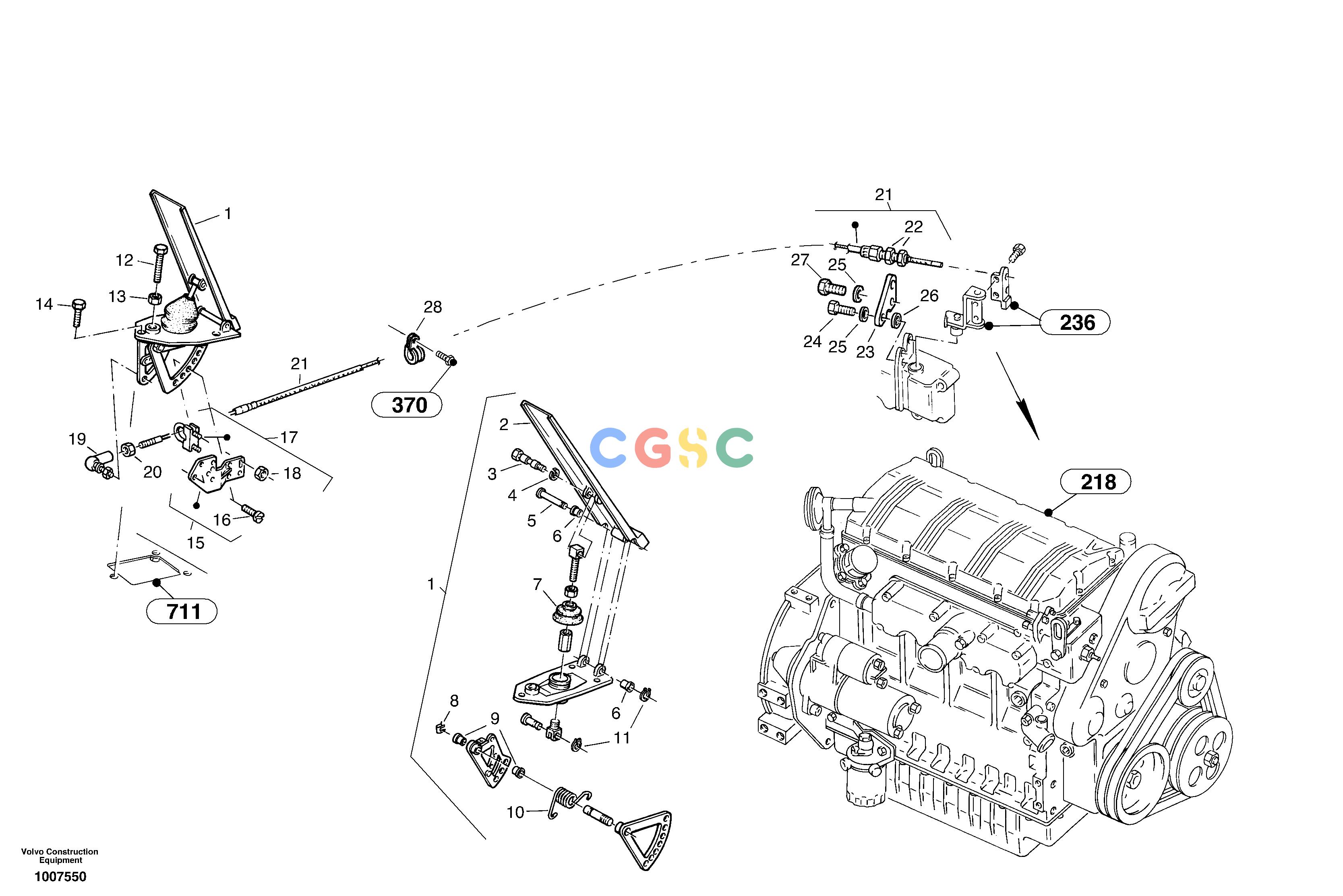 沃尔沃零件查询ZL302C Speed controlSER NO 2404001 - NoneNoneNoneAutodata Volvo online