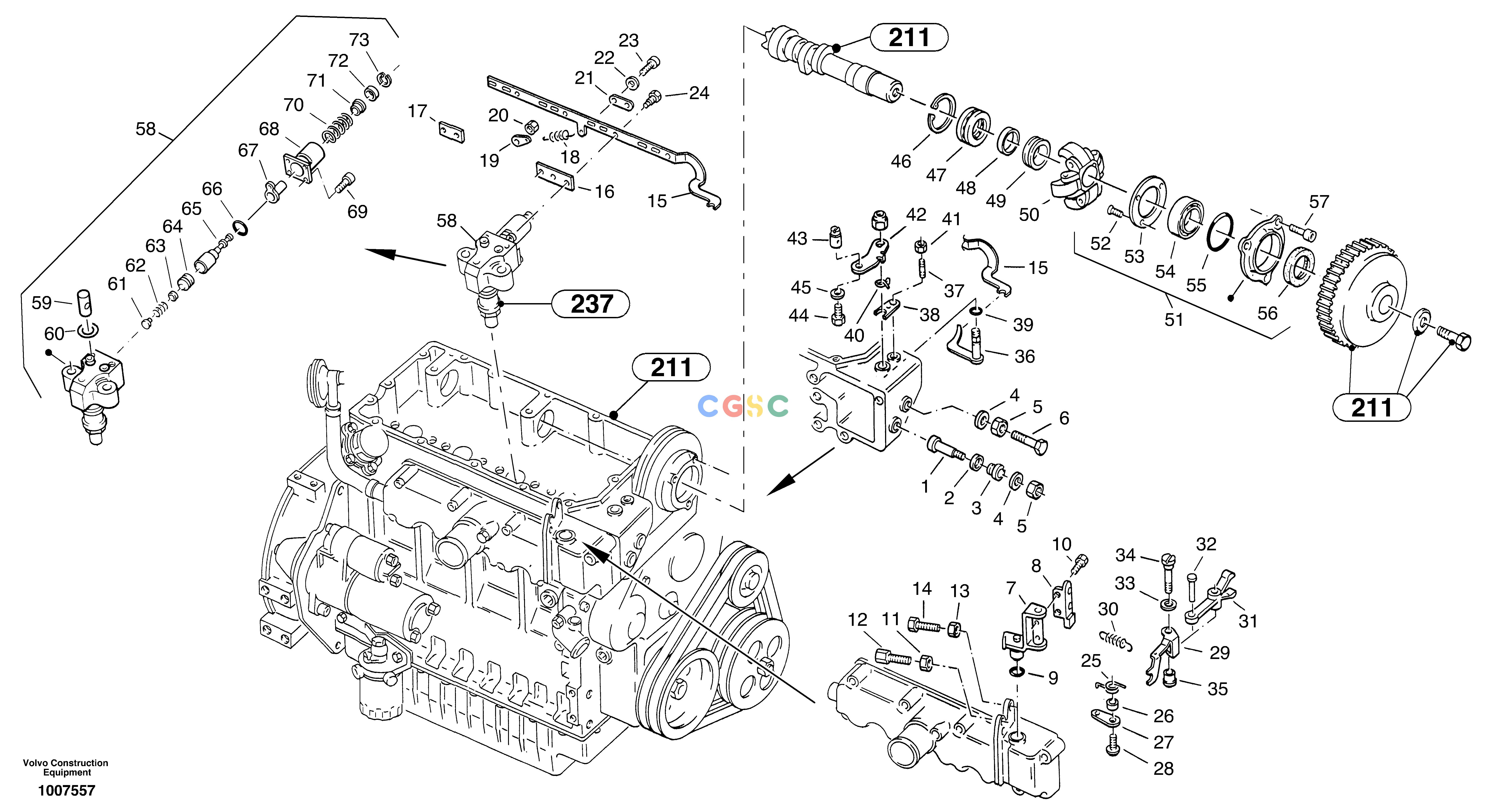 沃尔沃零件查询ZL302C Speed adjustment - Fuel injection pumpSER NO 2404001 - NoneNoneNoneAutodata Volvo online