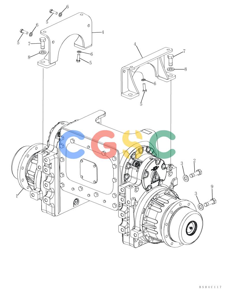 纽荷兰零件查询(DC85) - CRAWLER DOZER (8/04-) (06-05) - MOUNTING - FINAL DRIVE New Holland Constructuion
