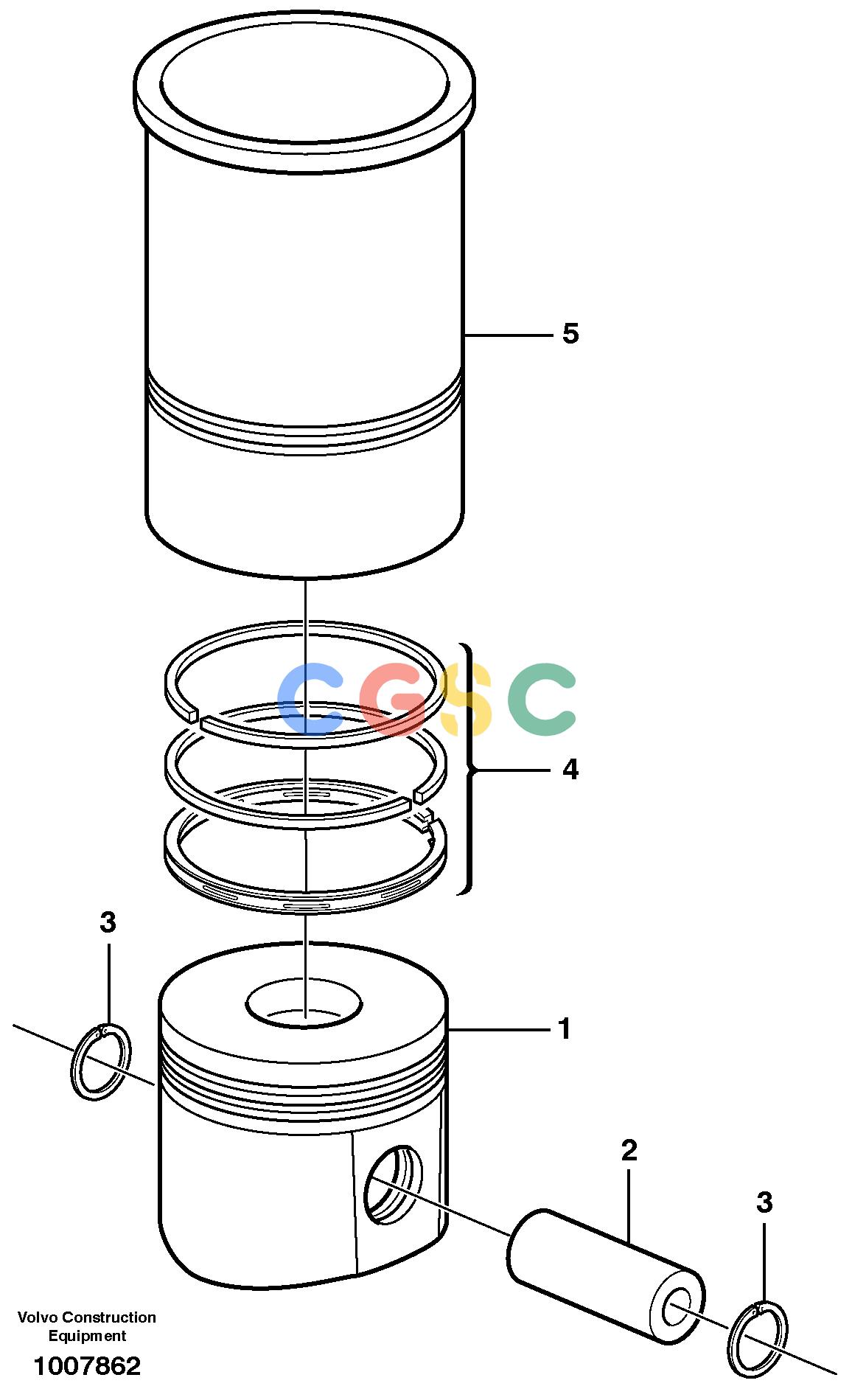 沃尔沃零件查询EW140B Cylinder liner and pistonNone NoneNoneNoneAutodata Volvo online