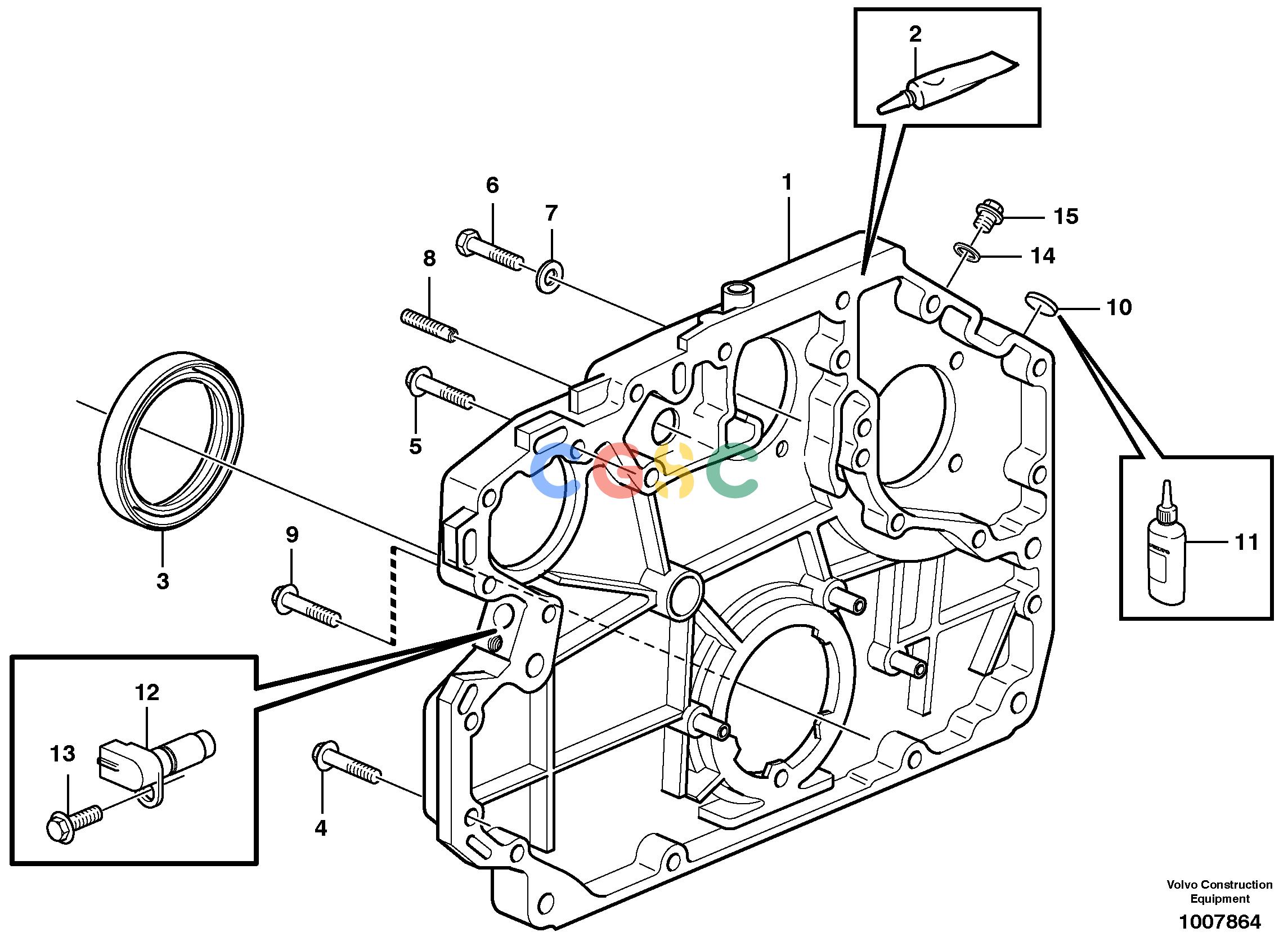 沃尔沃零件查询EW140B Timing gear casing and gearsNone NoneNoneNoneAutodata Volvo online