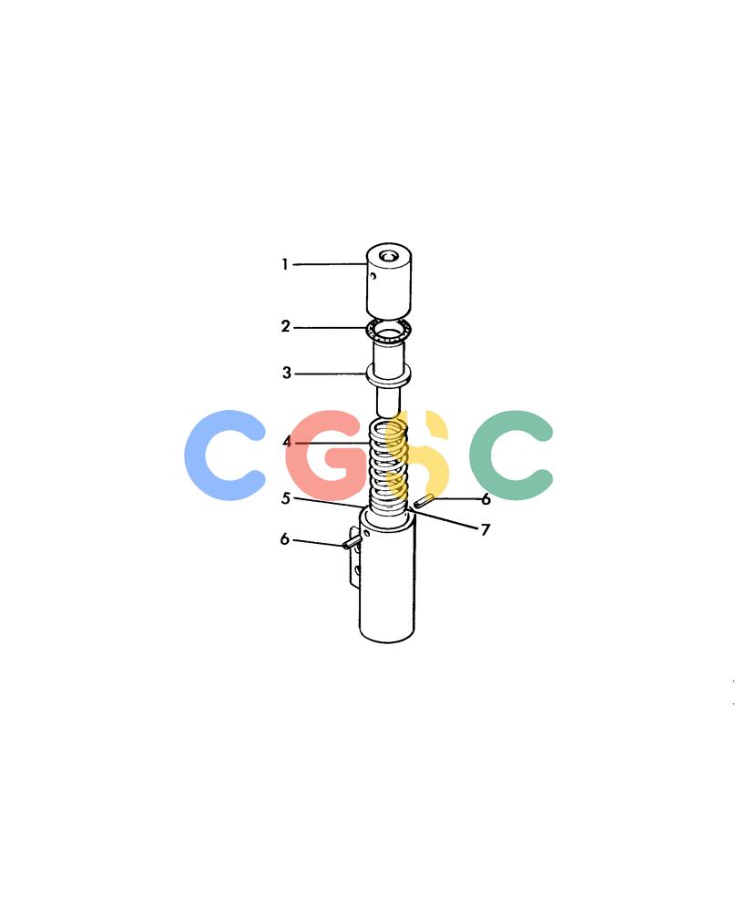 纽荷兰零件查询(H48) - RICHIER EXCAVATOR (1/74-12/84) (04C02) - GOVERNOR CYLINDER New Holland Constructuion