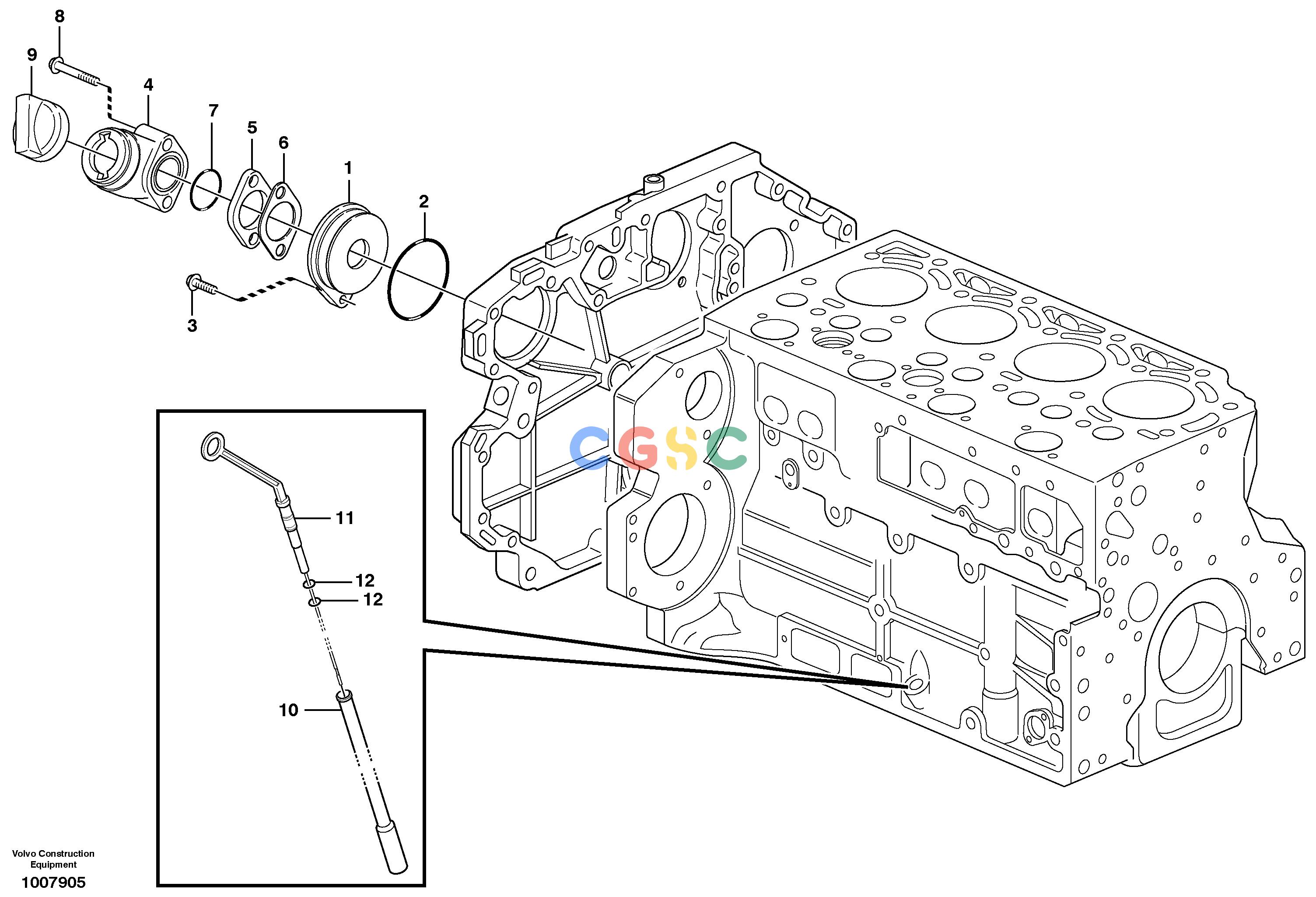 沃尔沃零件查询EW140B Oil filler and dipstickNone NoneNoneNoneAutodata Volvo online