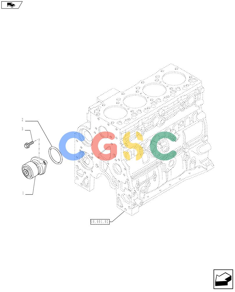 神钢零件查询(F4GE9484C J601) - ENGINE 504203229 - 84513501 (1/14-) (10.402.02) - WATER PUMP (2852293) Kobelco