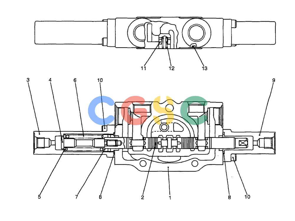 纽荷兰零件查询(EH80) - MIDI CRAWLER EXCAVATOR ASN LF04-02000 (N4TA18001 thru N4TA18010, ASN N5TA18011 -) (NA) (1/ (210) - SECTION ASSEMBLY, SPOOL New Holland Constructuion