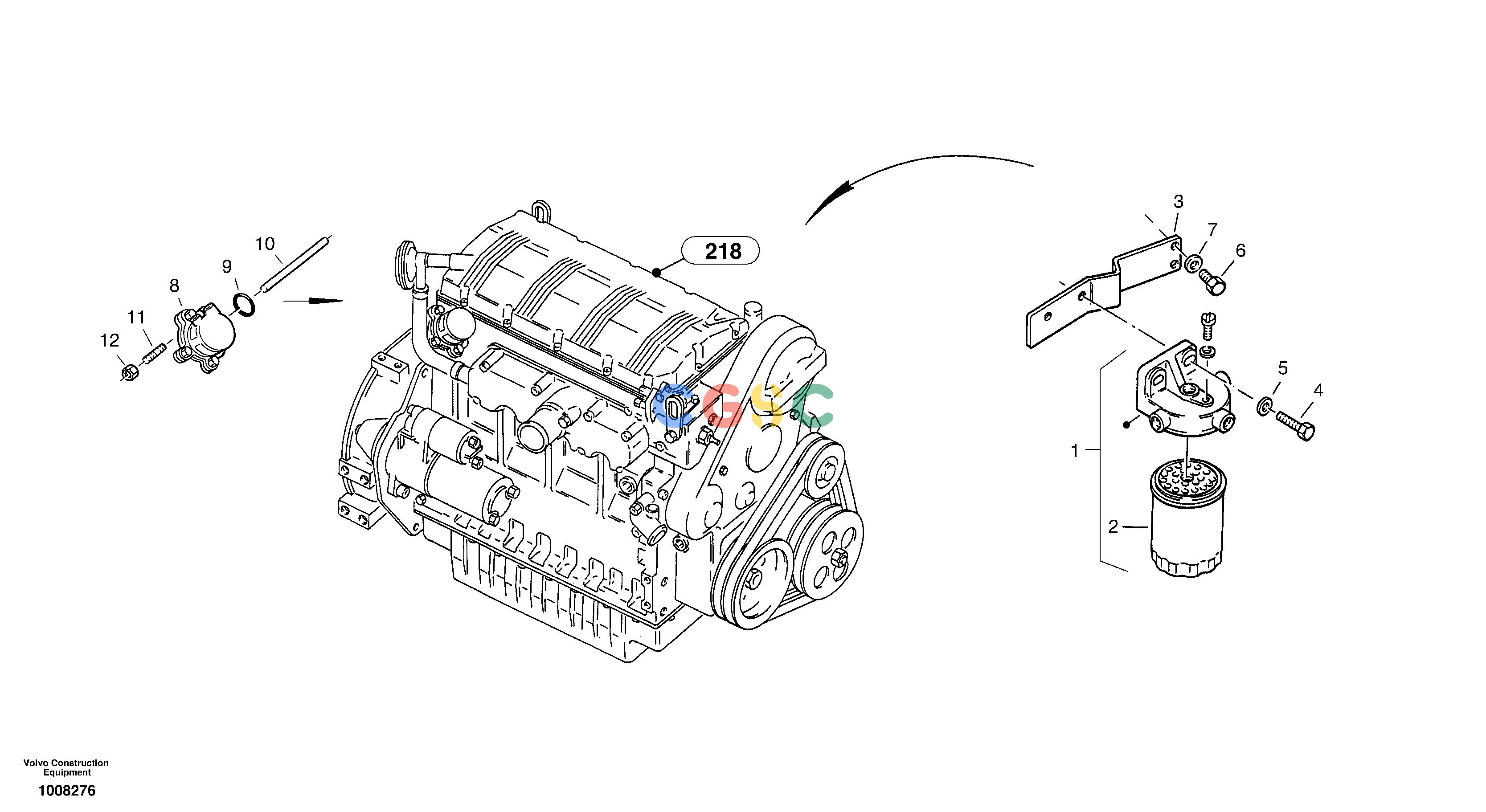 沃尔沃零件查询ZL302C Fuel filter - Feed pumpSER NO 2404001 - NoneNoneNoneAutodata Volvo online