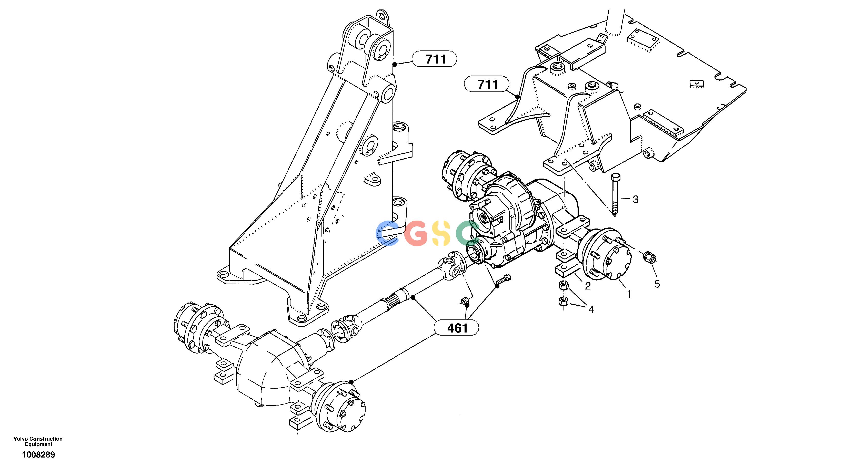 沃尔沃零件查询ZL302C Assembly - rear axleSER NO 2404001 - NoneNoneNoneAutodata Volvo online