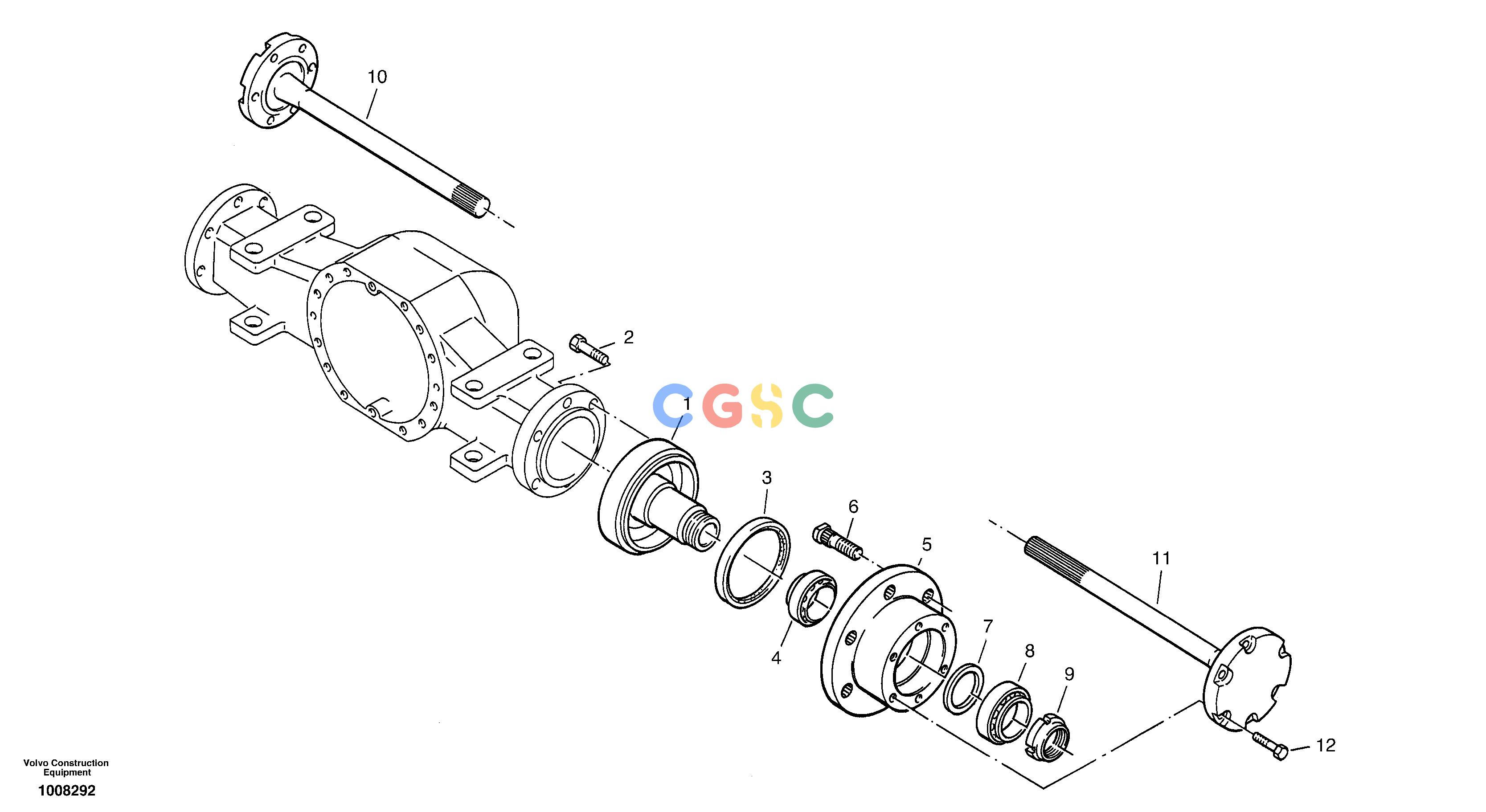 沃尔沃零件查询ZL302C Final drive - Portal-rear axleSER NO 2404001 - NoneNoneNoneAutodata Volvo online