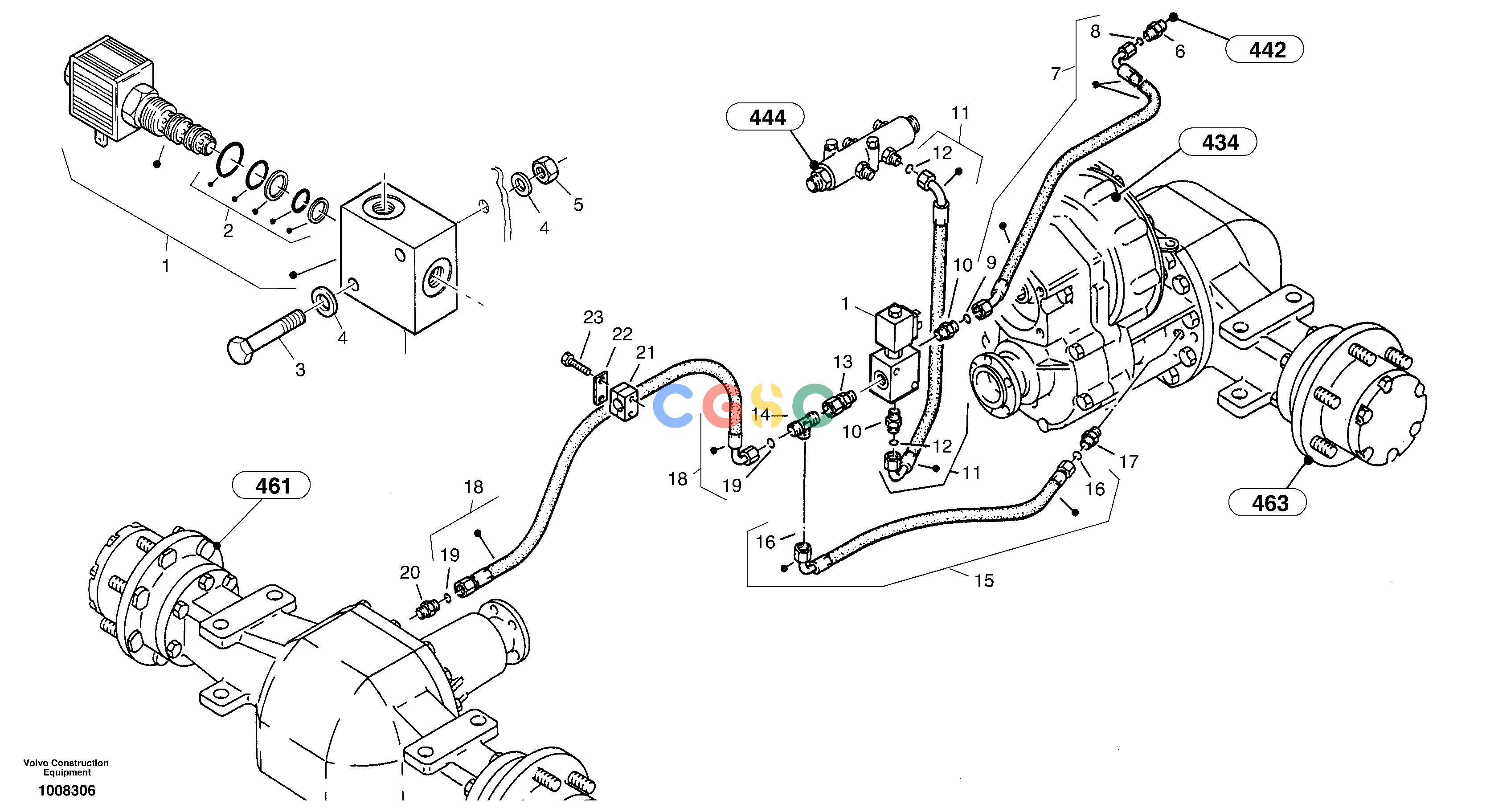 沃尔沃零件查询ZL302C Differential lockSER NO 2404001 - NoneNoneNoneAutodata Volvo online