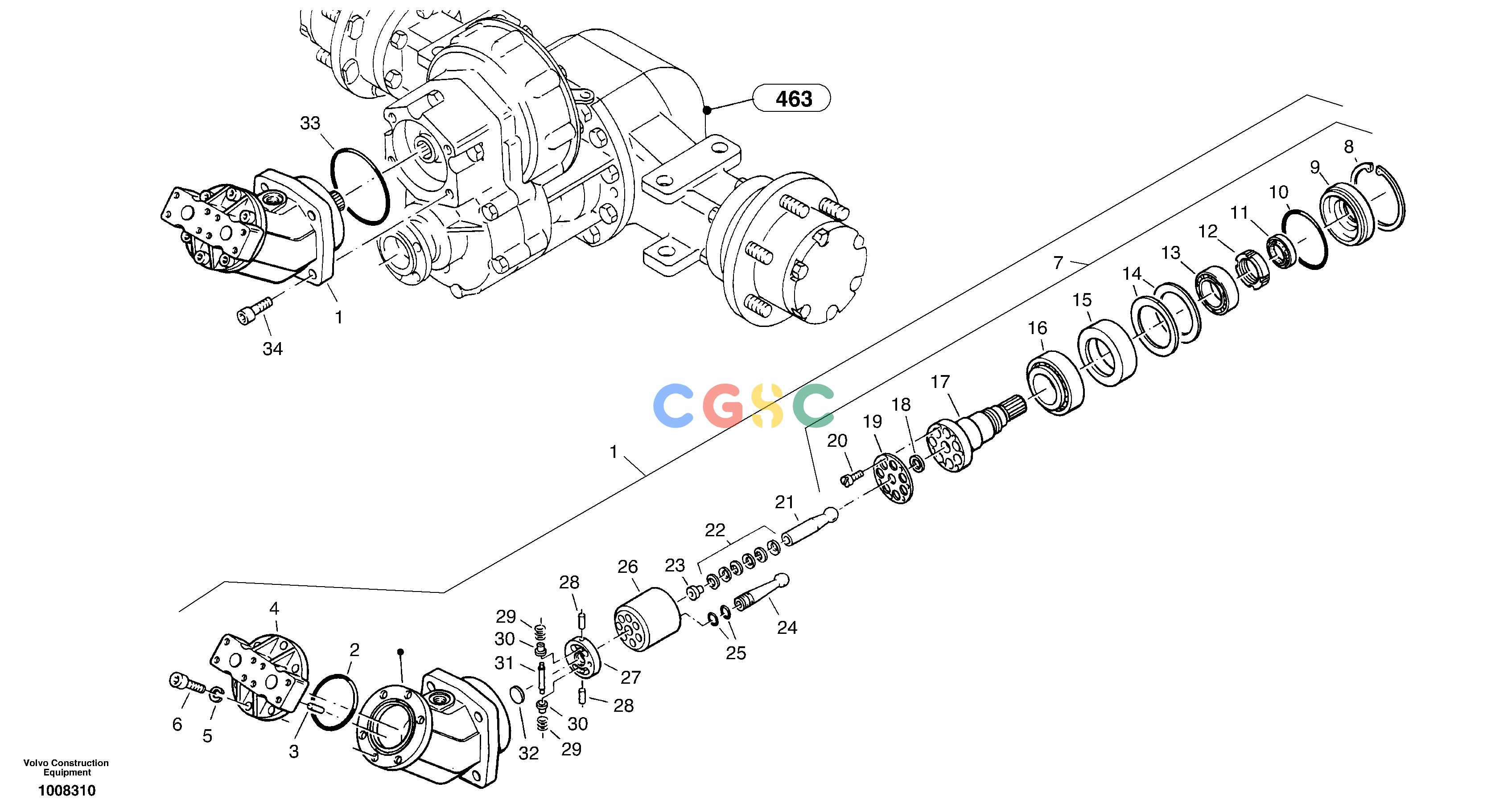 沃尔沃零件查询ZL302C Variable displacement motorSER NO 2404001 -2404001 - 2409028-NoneNoneNoneNoneAutodata Volvo online