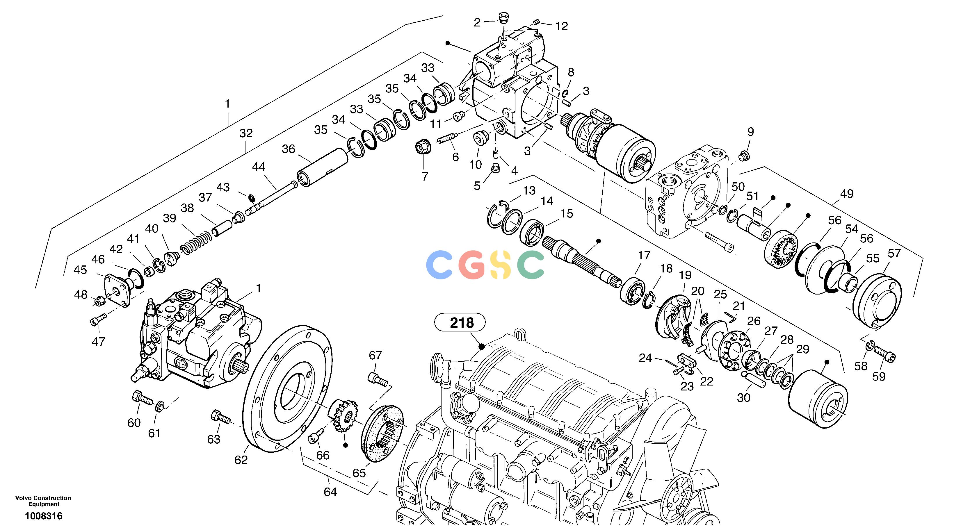 沃尔沃零件查询ZL302C Variable displacement pumpSER NO 2404001 -2404001 - 2409028-NoneNoneNoneNoneAutodata Volvo online