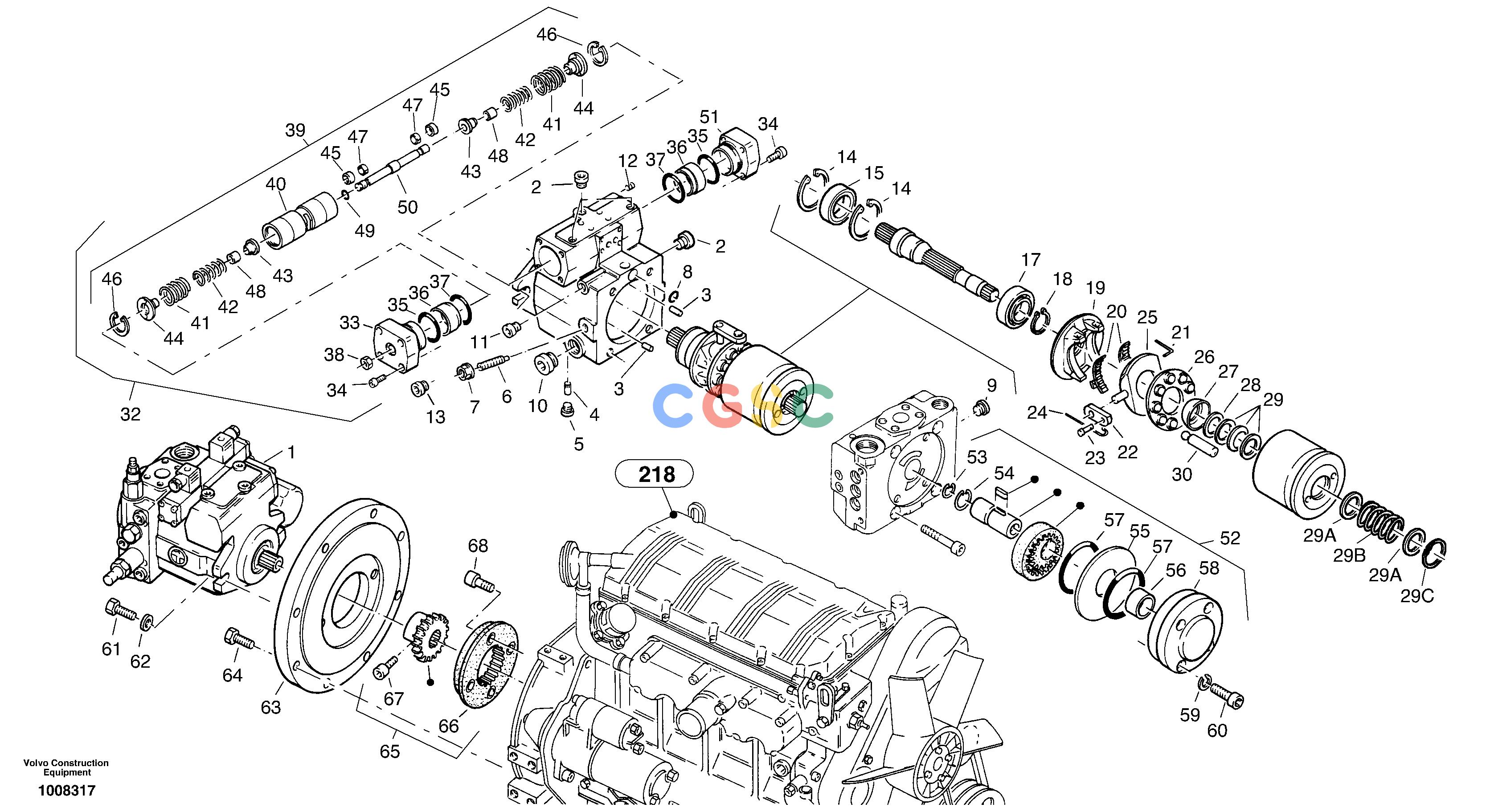 沃尔沃零件查询ZL302C Variable displacement pumpSER NO 2404001 -2409029--NoneNoneNoneNoneAutodata Volvo online