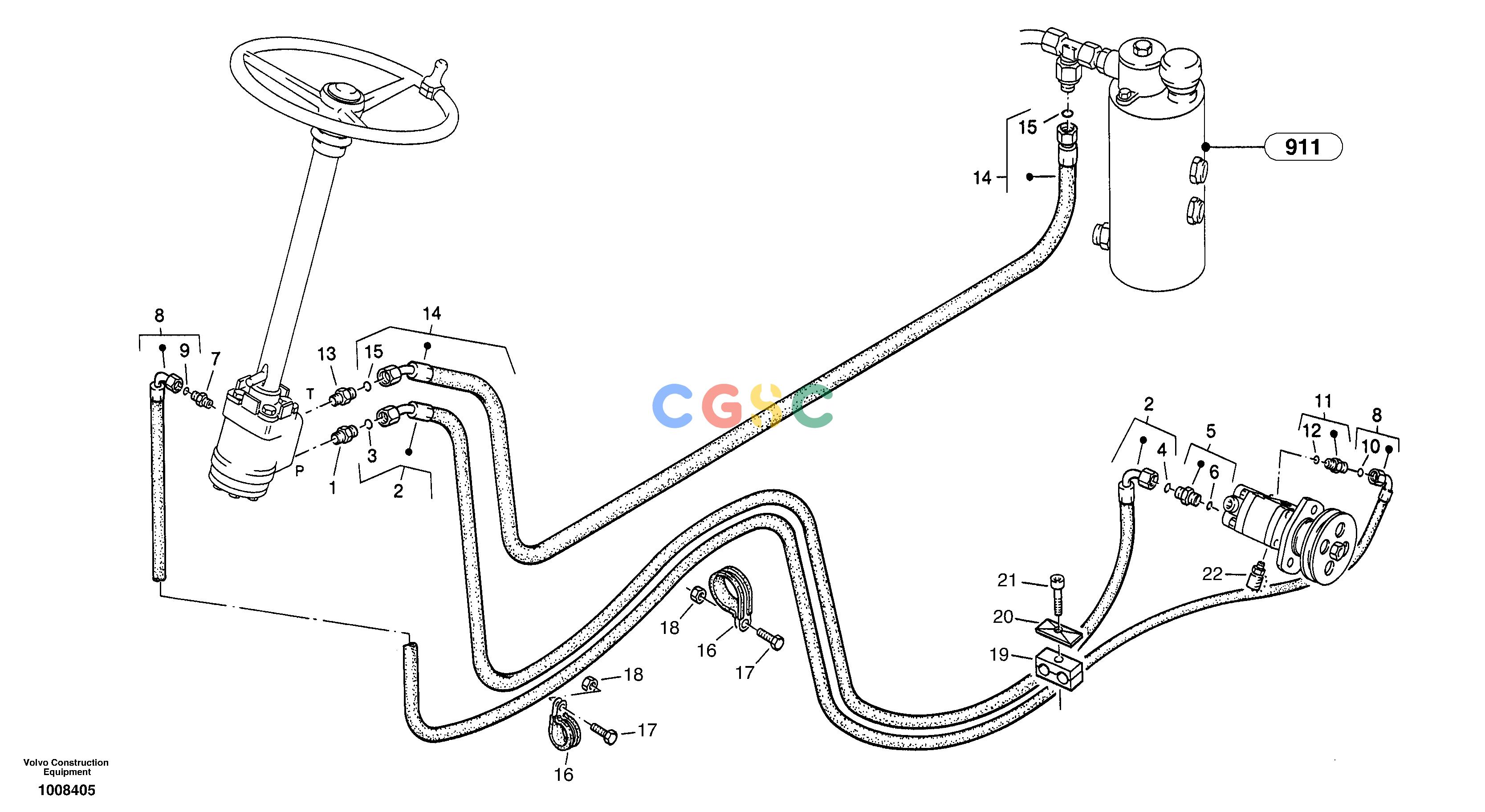 沃尔沃零件查询ZL302C Steering-hydraulic equipment - rear vehicleSER NO 2404001 - NoneNoneNoneAutodata Volvo online
