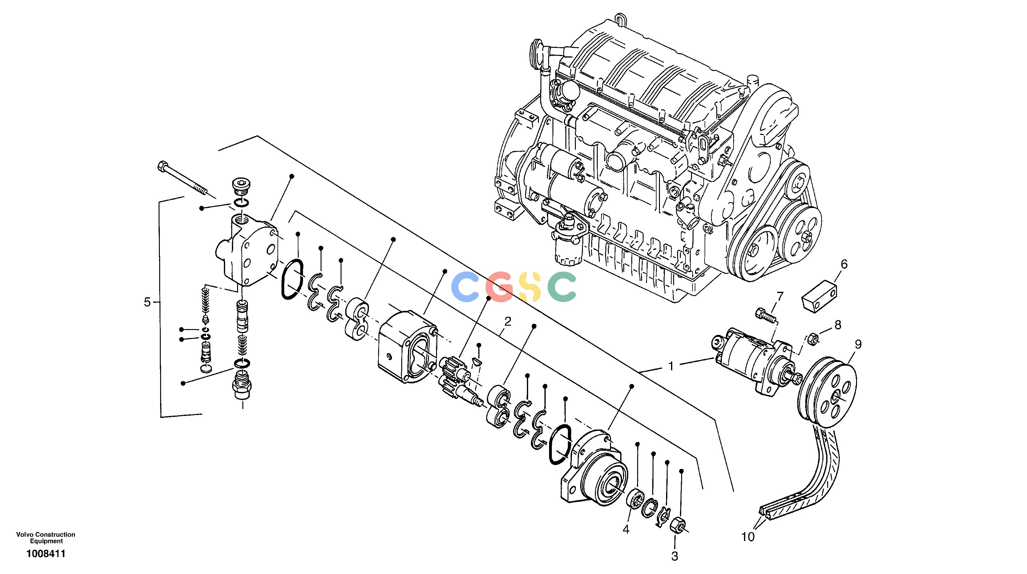 沃尔沃零件查询ZL302C Steering pumpSER NO 2404001 - NoneNoneNoneAutodata Volvo online