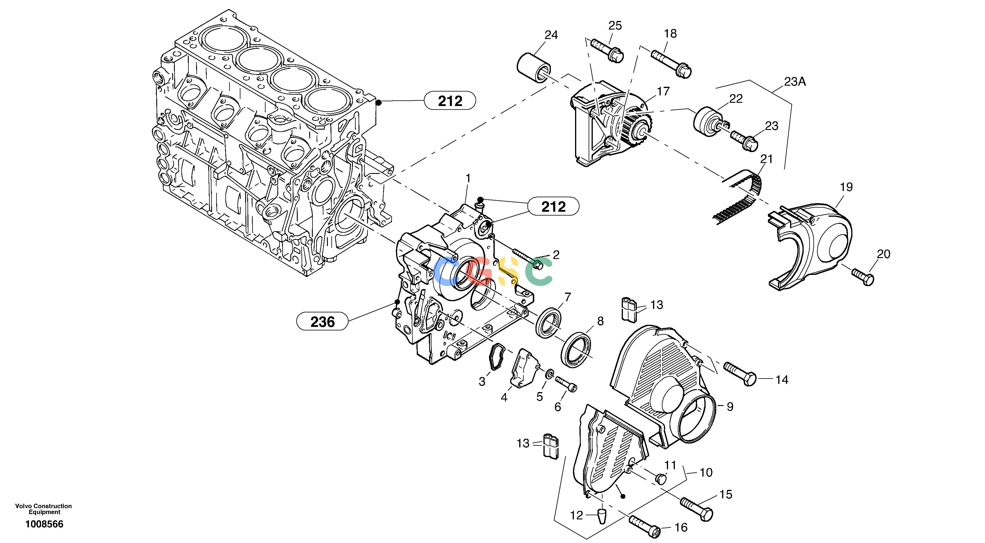 沃尔沃零件查询L20B Timing gear housing (front cover)TYPE 170, S/N 0500 - TYPE 170, S/N 3001 -ENGINE 11306225-ENGINE 11308621NoneNoneNoneAutodata Volvo online