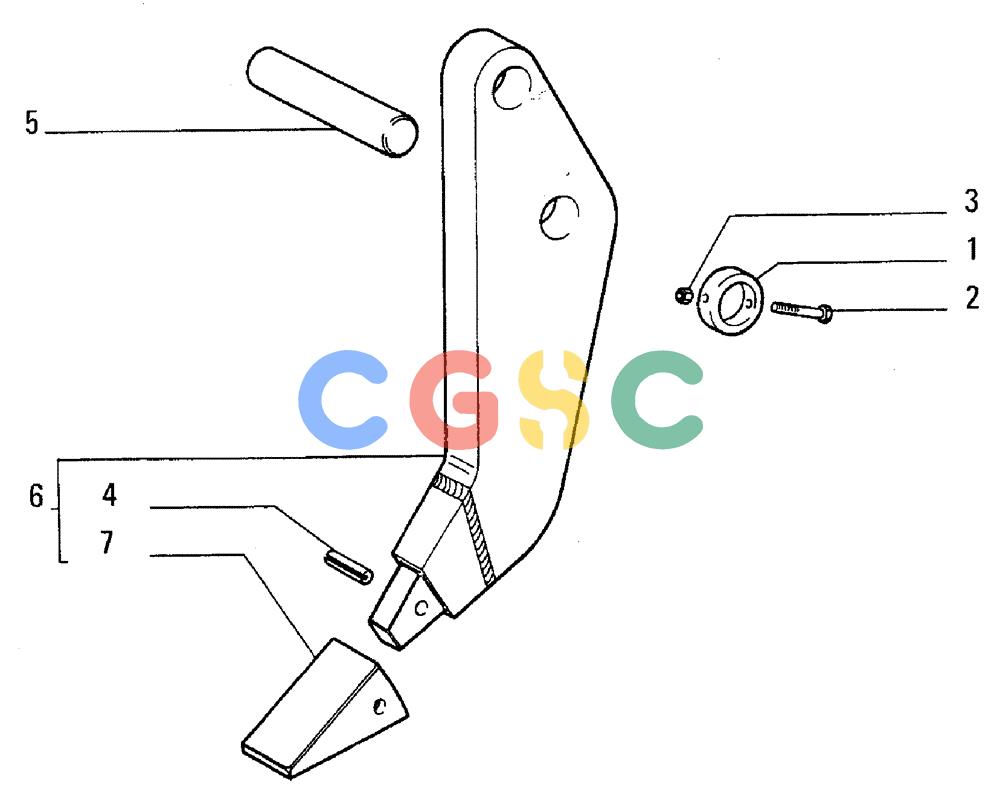 纽荷兰零件查询(FL5B) - CRAWLER LOADER (E3.15[001]) - SCARIFIER TEETH New Holland Constructuion