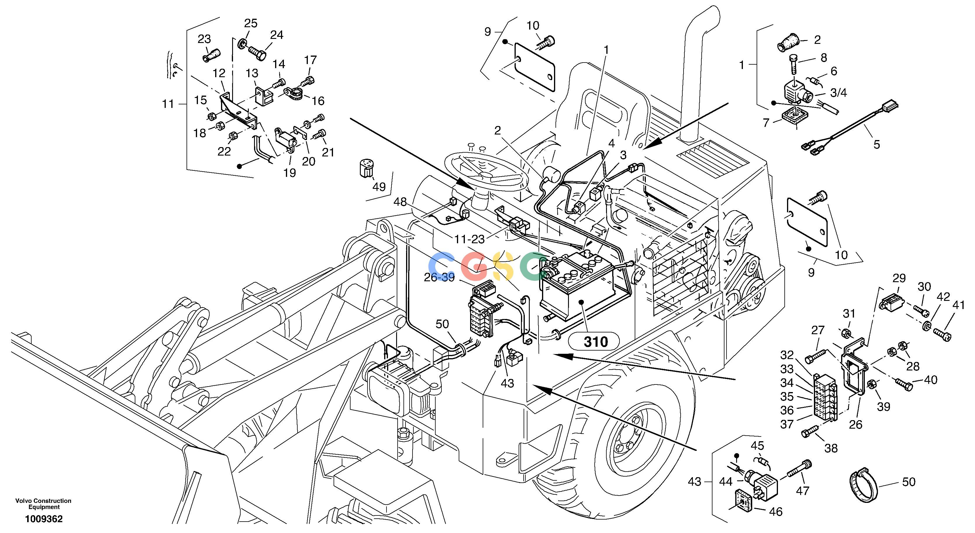 沃尔沃零件查询ZL302C Electric installationSER NO 2404001 - NoneNoneNoneAutodata Volvo online