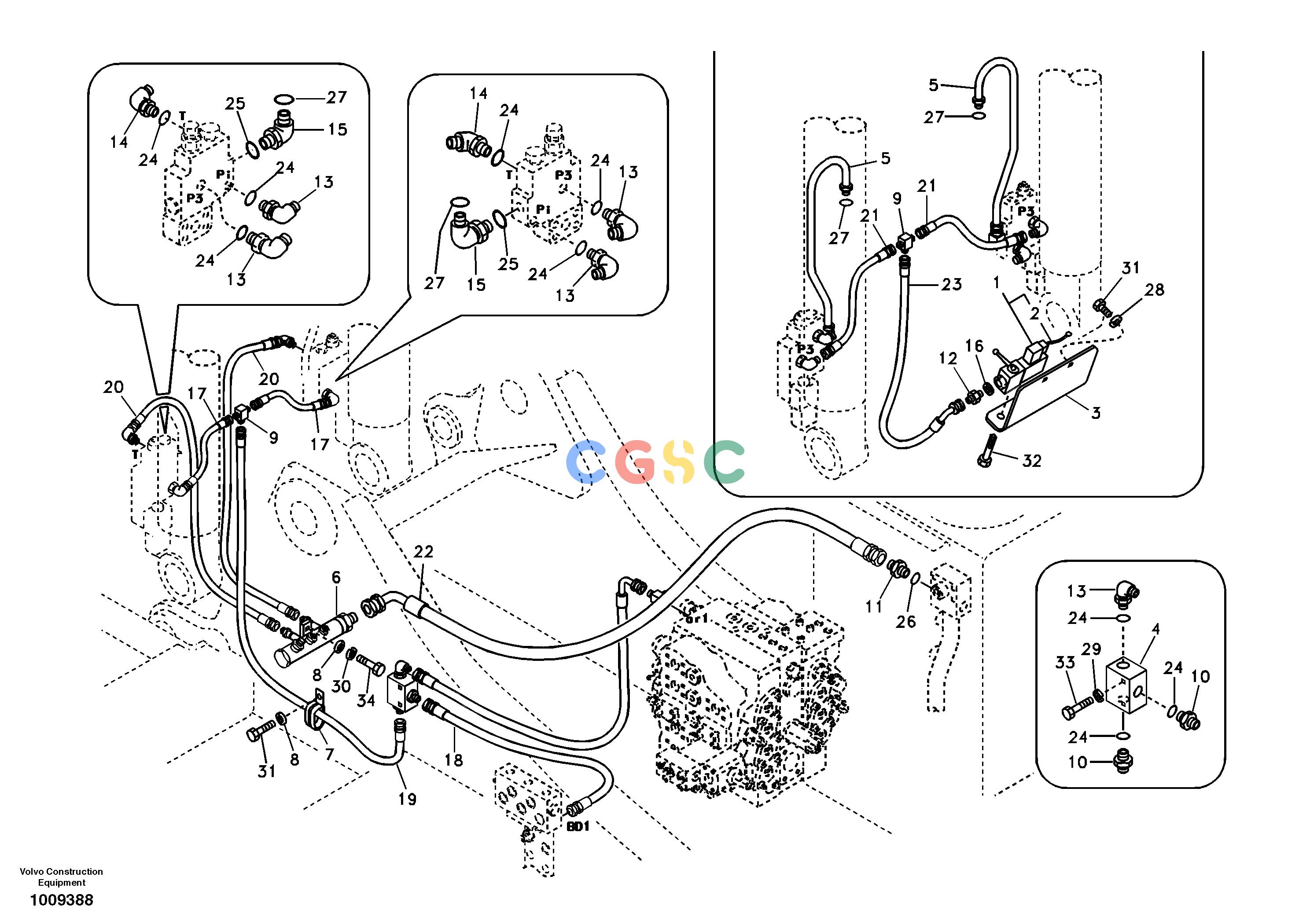 沃尔沃零件查询EC135B Working hydraulic, boom ruptureSER NO 20001-200798278006-NoneNoneNoneNoneAutodata Volvo online