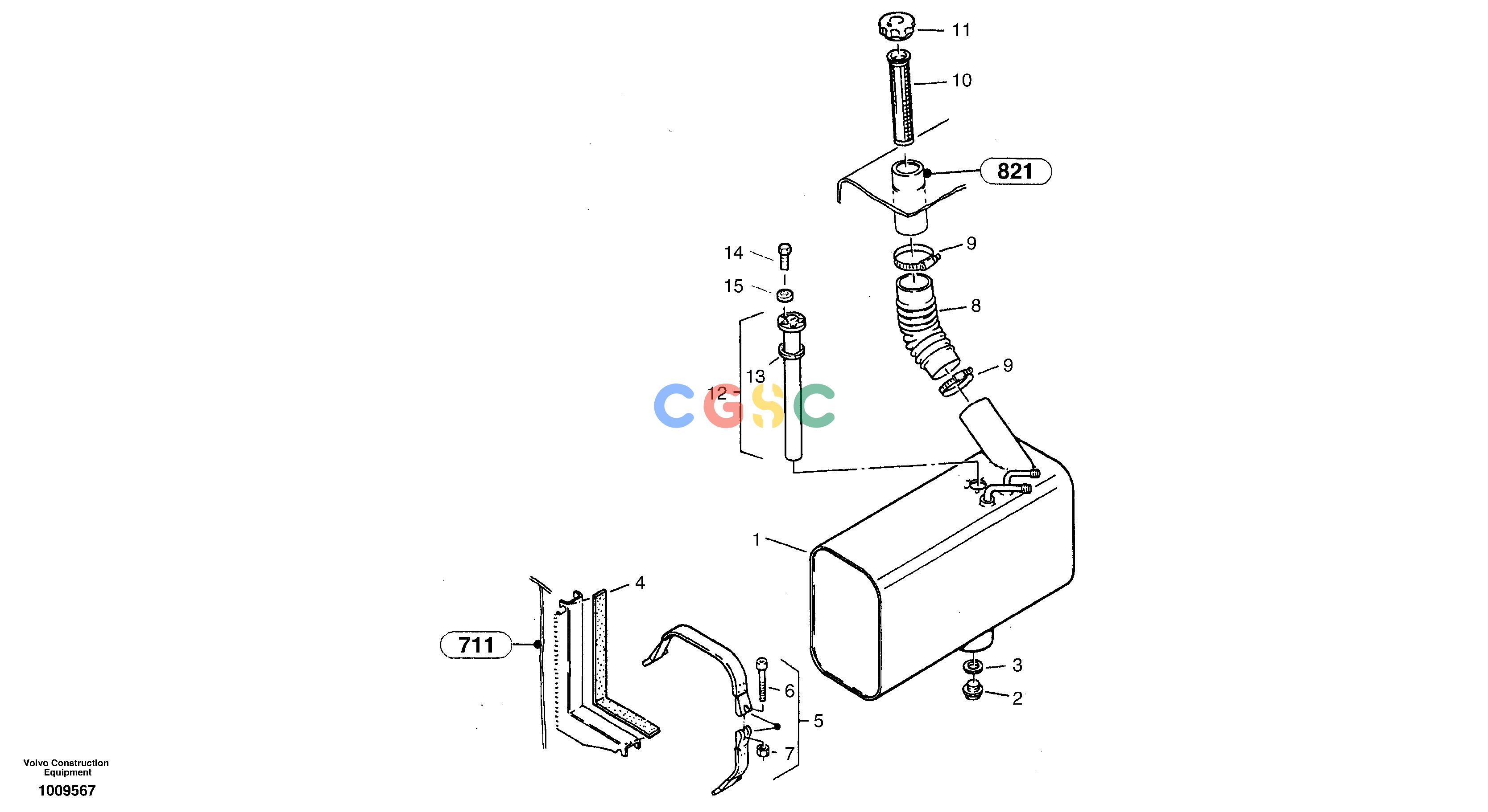 沃尔沃零件查询ZL502C Fuel tankSER NO 0503001 - NoneNoneNoneAutodata Volvo online