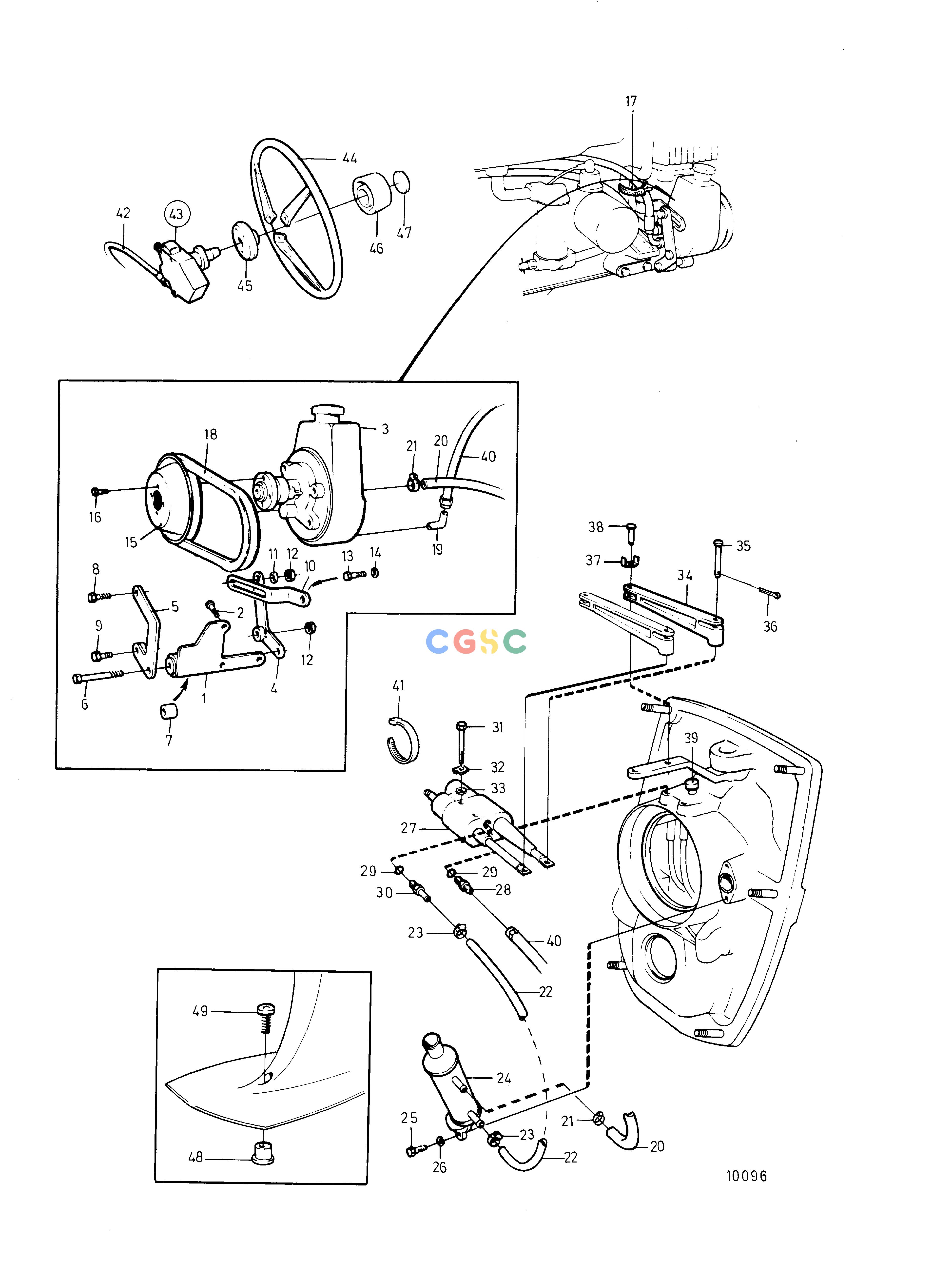 沃尔沃零件查询251ASteering SystemPower SteeringEPC Volvo Penta Parts catalog