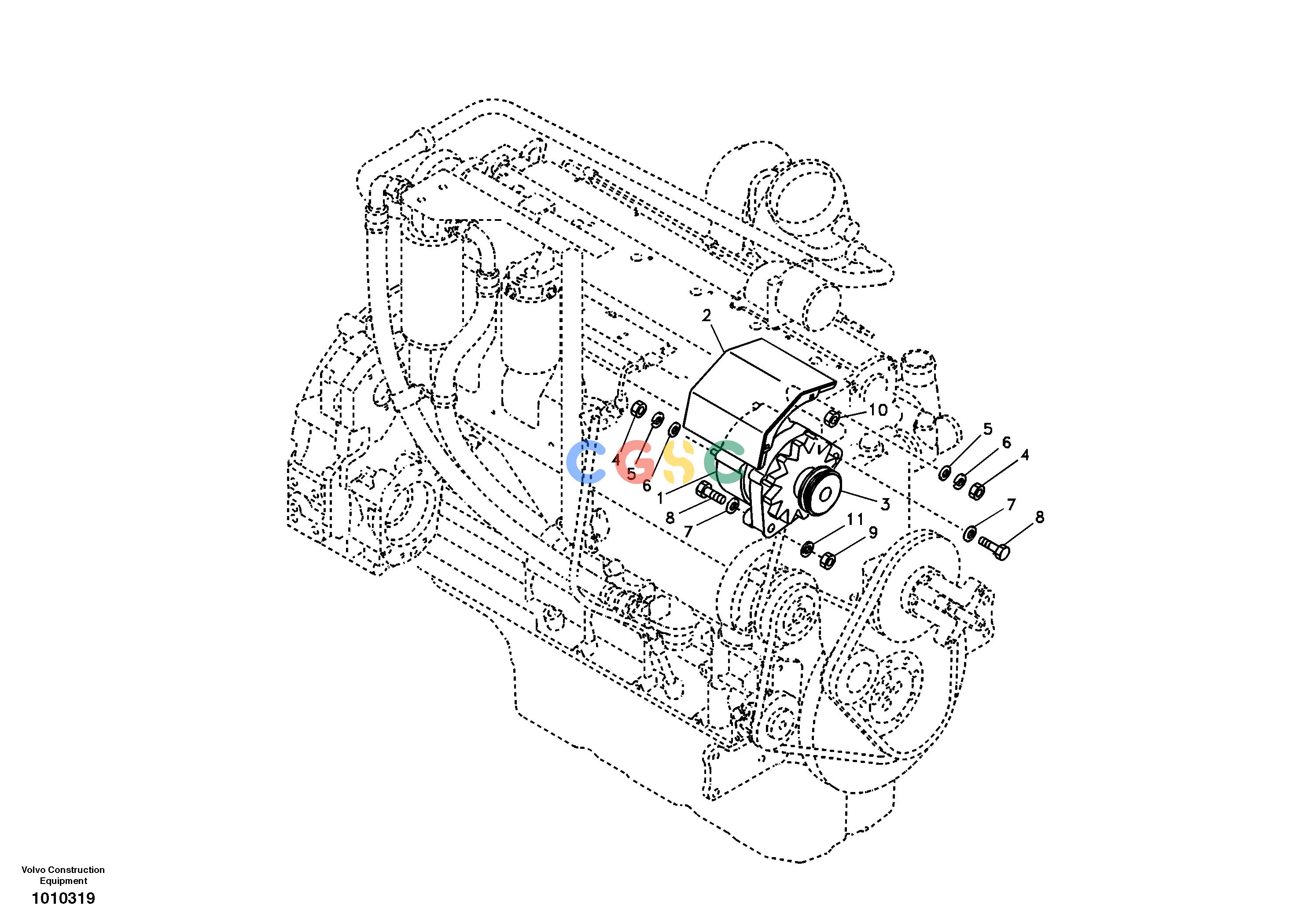 沃尔沃零件查询EC290B Alternator with assembling detailsNone8277475-8277476NoneNoneENG S/N -946871Autodata Volvo online