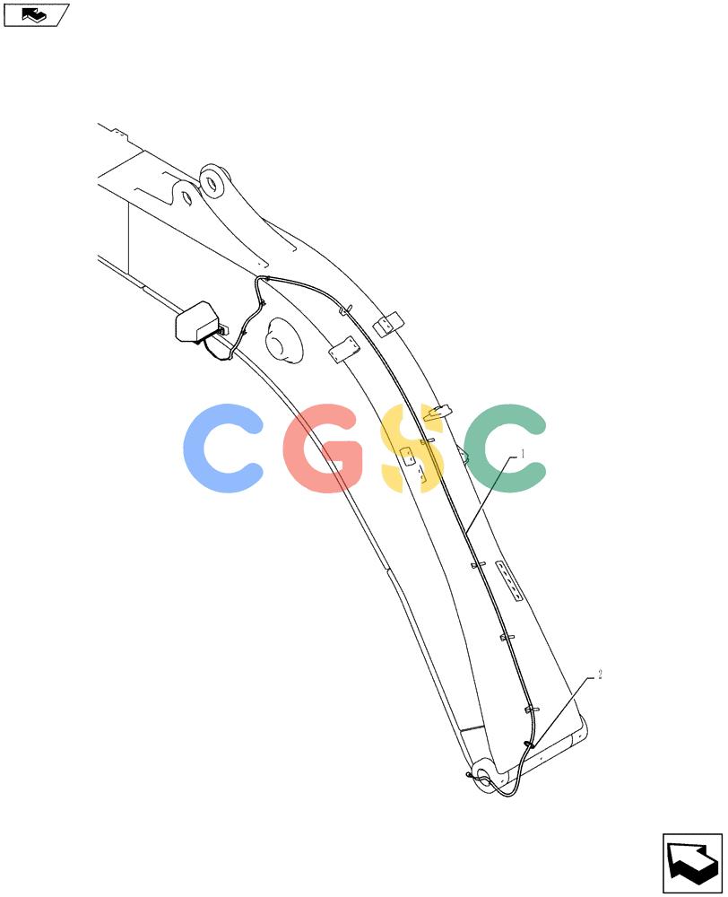 纽荷兰零件查询(E135BSRLC) - CRAWLER EXCAVATOR ASN YH06-08001 (03-003[00]) - HARNESS ASSEMBLY, BOOM New Holland Constructuion