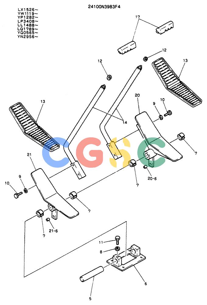 神钢零件查询(K904L) - MARK II EXCAVATOR ASN LX1526 (1/88-12/03) (03-007) - LEVER ASSY, CONTROL Kobelco