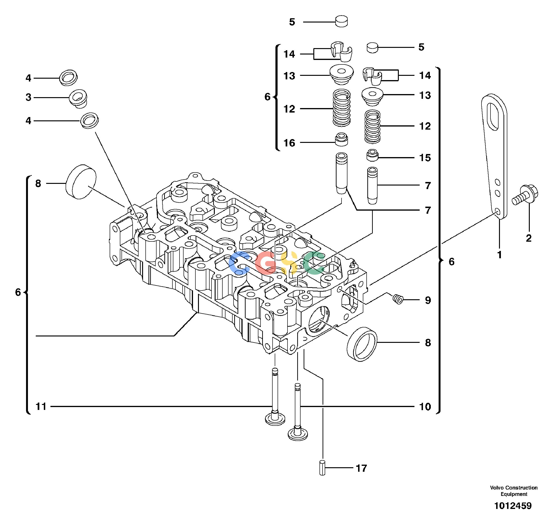 沃尔沃零件查询ECR28 Cylinder headTYPE 60111801174-15614793NoneNoneNoneAutodata Volvo online