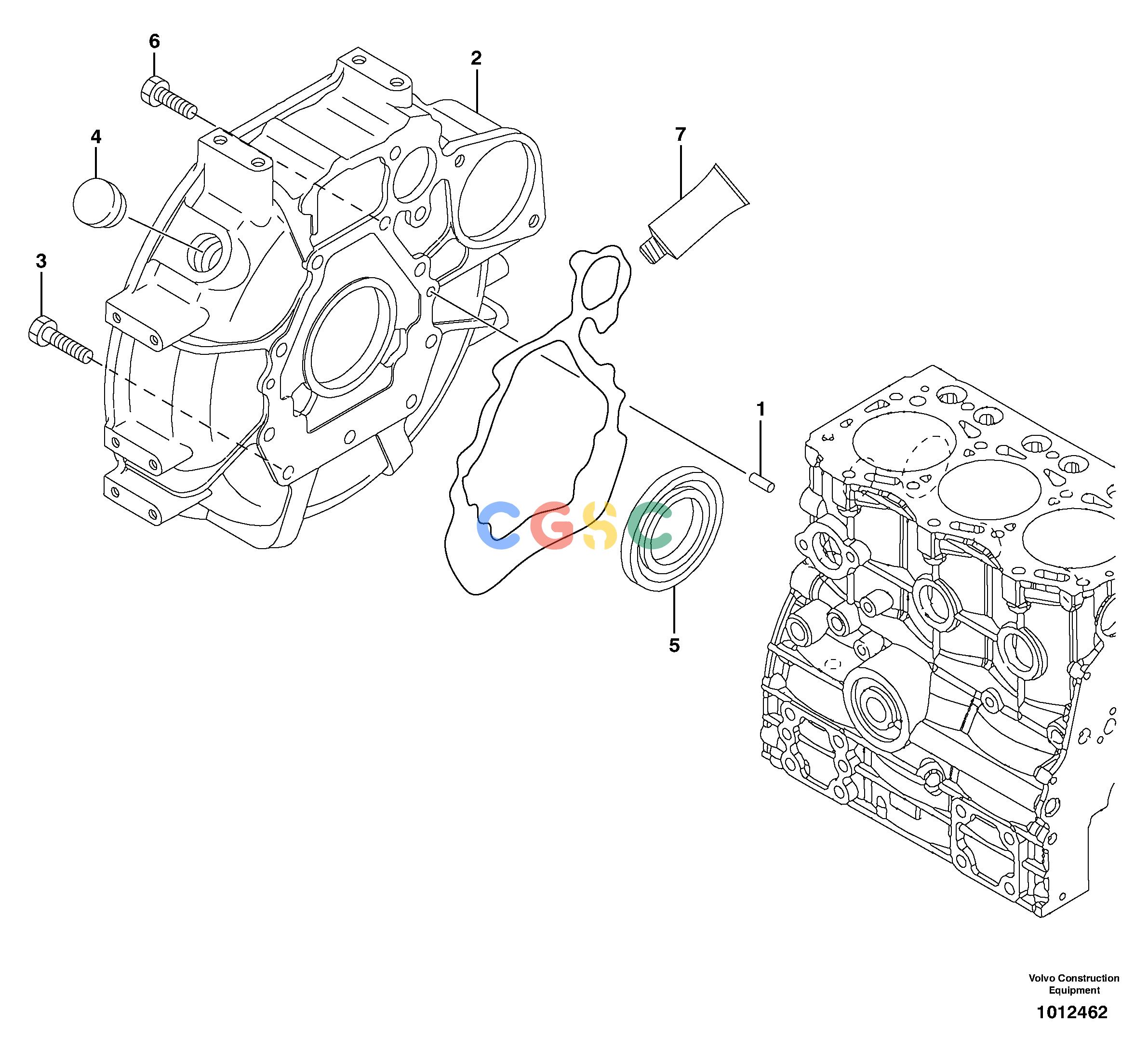 沃尔沃零件查询ECR28 Flywheel housingTYPE 60111801174-15614793NoneNoneNoneAutodata Volvo online